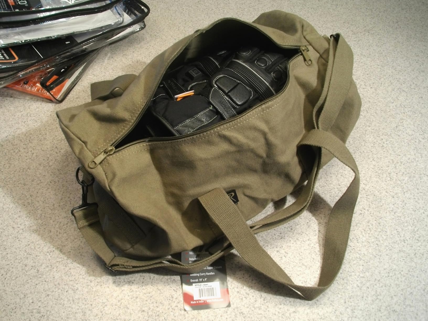 Rothco Heavy-Duty Canvas Shoulder Duffle Bag - Rugged Travel Gym Gear Equipment Bag customer photo 2