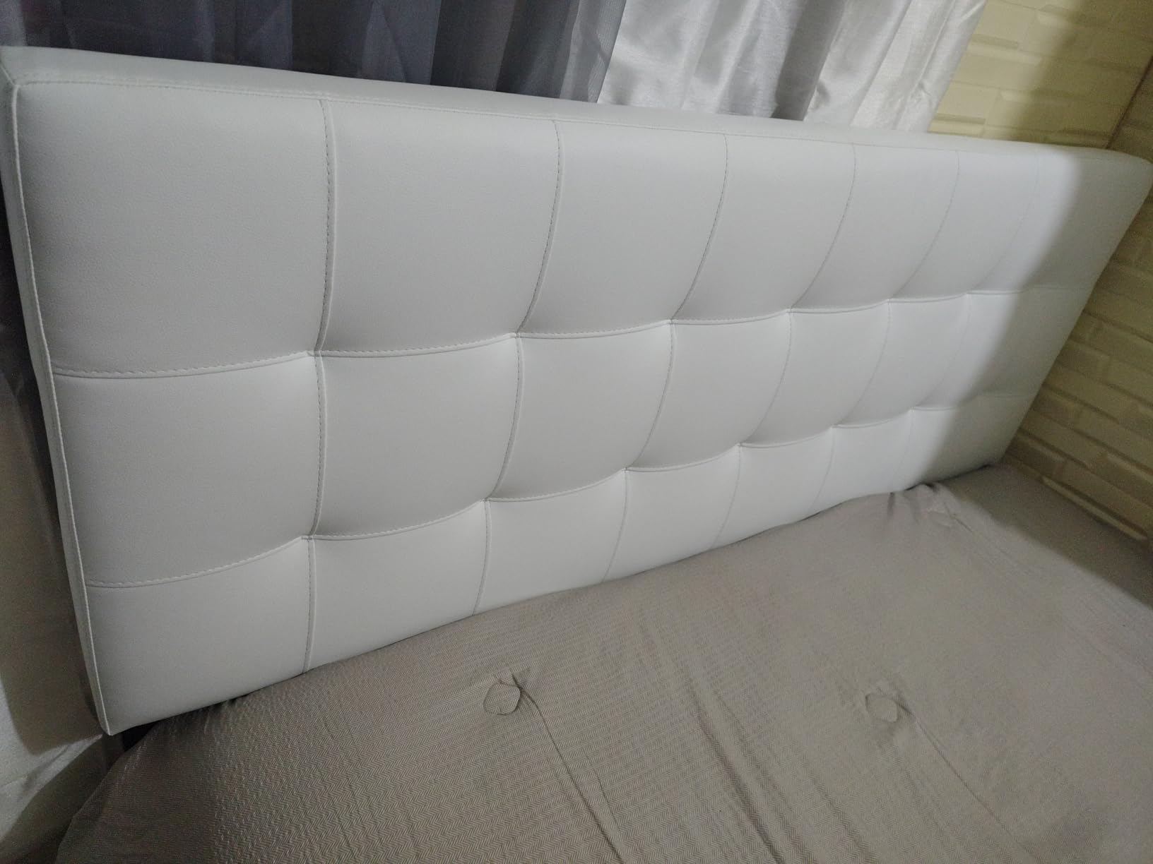 Modway Lily Tufted Faux Leather Upholstered Queen Headboard in Brown customer photo 2