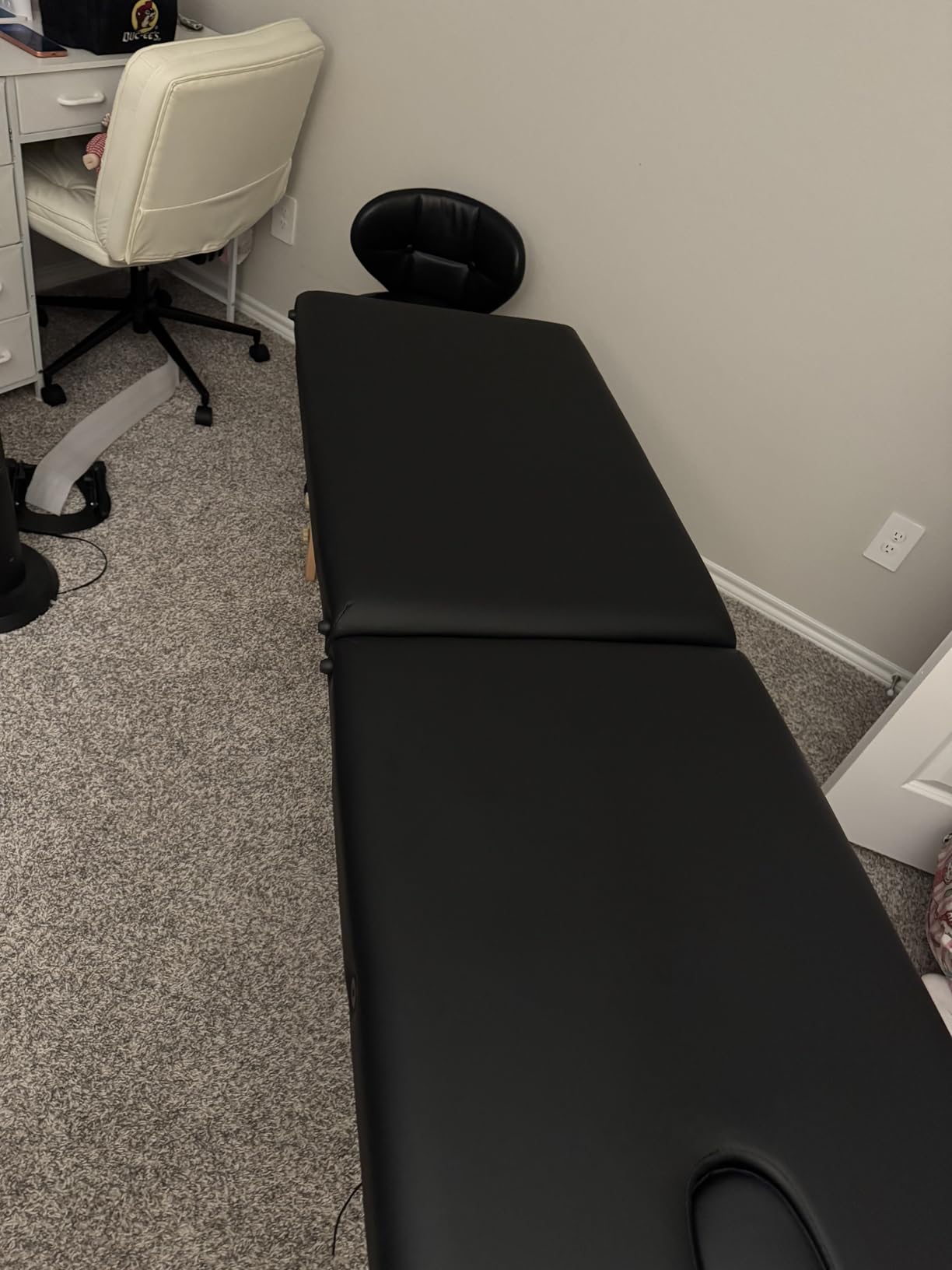 BestMassage Massage Bed Portable Massage Table 24 inch Wide Lash Bed Height Adjustable 2 Folding Spa Table with Non-Woven Bag for Spa Footmassage Facial CareSpa Tattoo customer photo 2