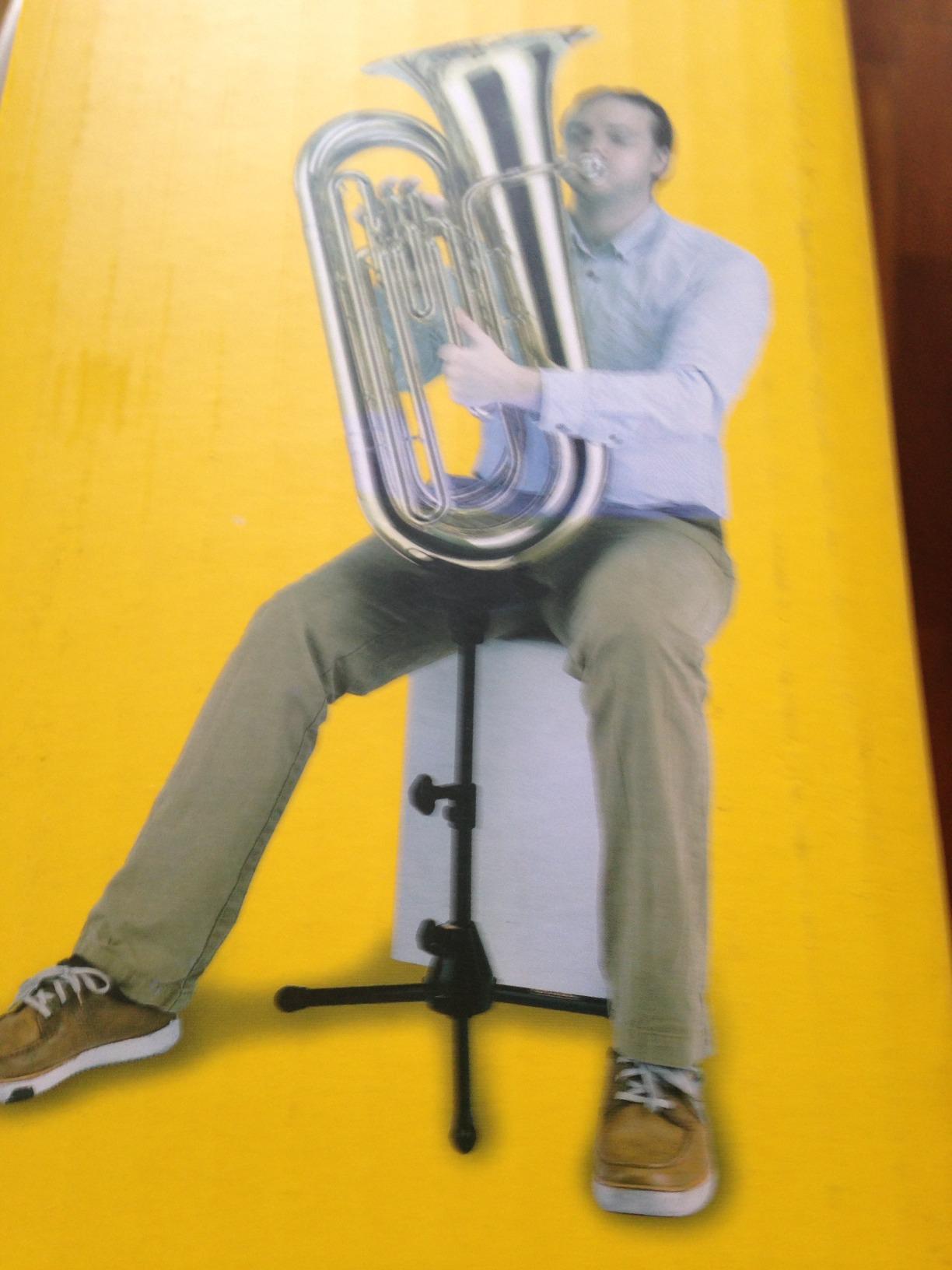 Hercules DS553B Tuba/Euphonium Performer Stand Black customer photo 2