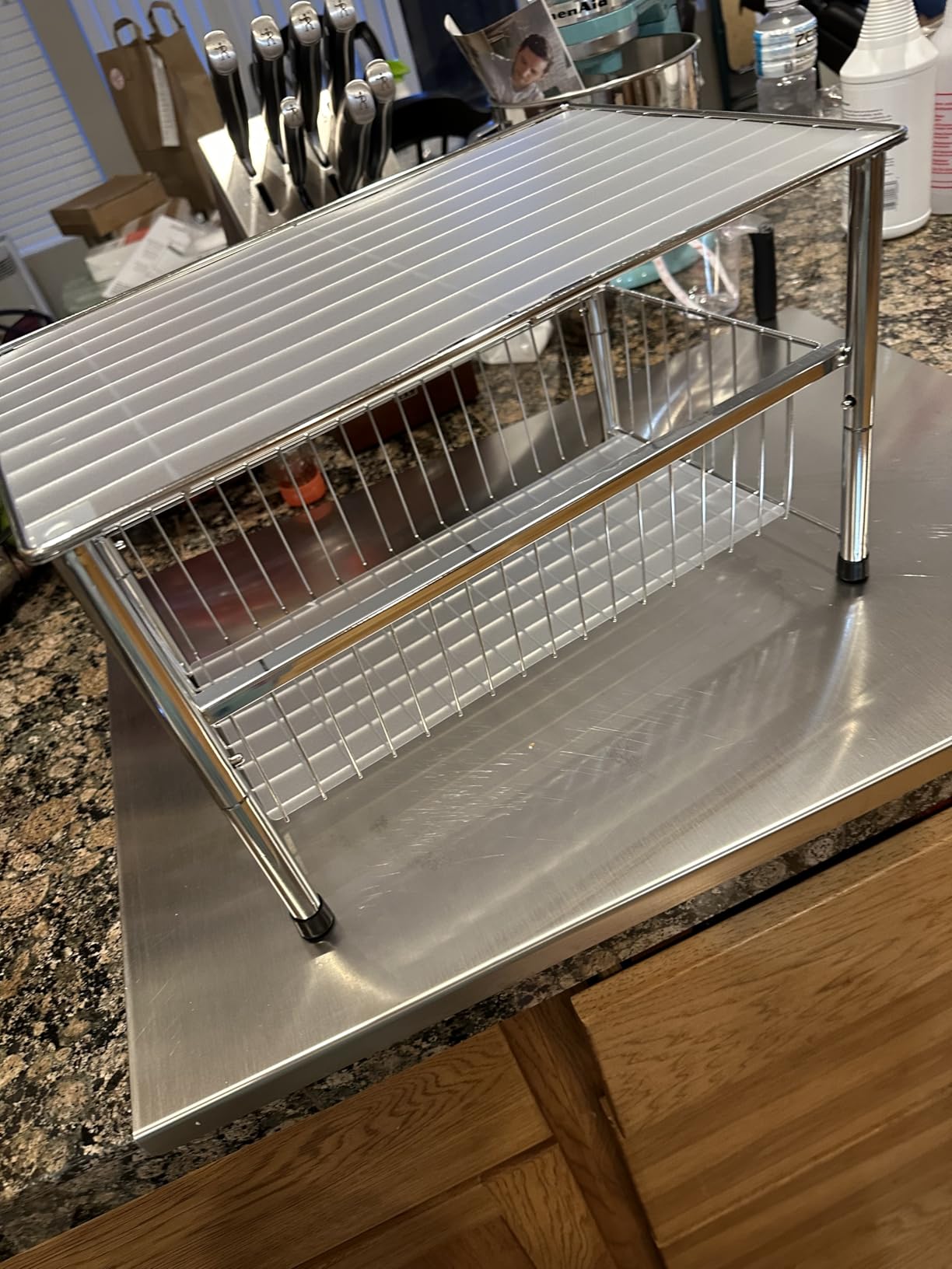 DecoBrothers Stackable Under Sink Organizer with Sliding Basket, Chrome customer photo 1