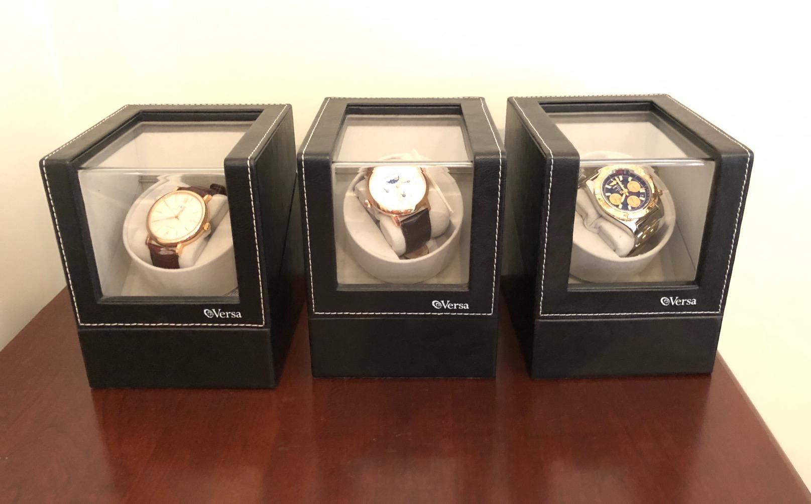 Single Watch Winder by Versa - Elite Automatic Watch Winder - Quiet Japanese Motor - 12 Settings - Compatible with Rolex's, Cartier, Omega, and More customer photo 1