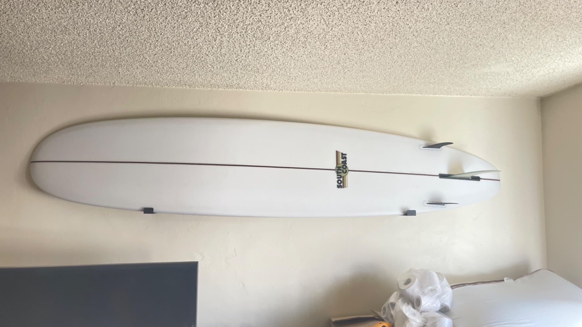 StoreYourBoard Naked Surf - The Original Minimalist Surfboard Rack, Heavy-Duty Black Aluminum Surf Board Wall Hangers for Display & Storage, Surfboard Wall Mount Holds 30 lbs customer photo 2