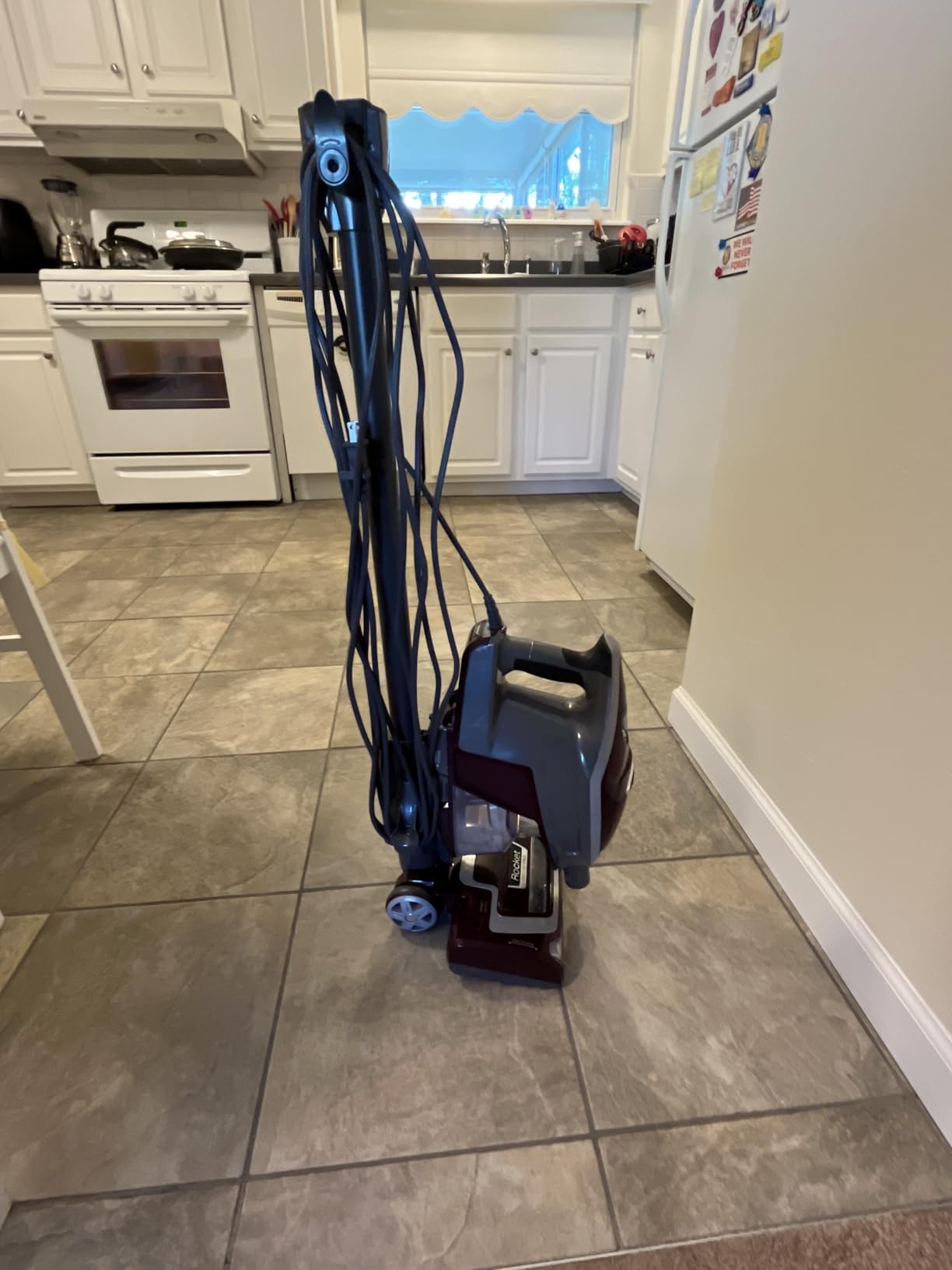 Shark HV322 Rocket Pet Plus Corded Stick Vacuum with LED Headlights, XL Dust Cup, Lightweight, Perfect for Pet Hair Pickup, Converts to a Hand Vacuum, with (2) Pet Attachments, Bordeaux/Silver customer photo 2