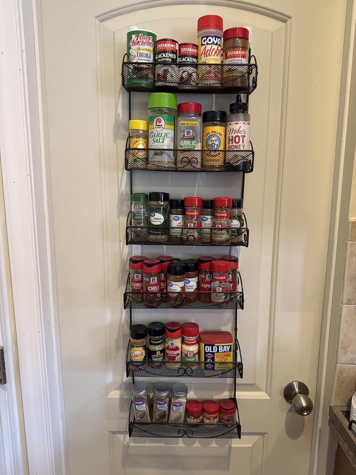 Deco Brothers 3 Tier Wall Mounted Hanging Spice Rack, Bronze customer photo 2