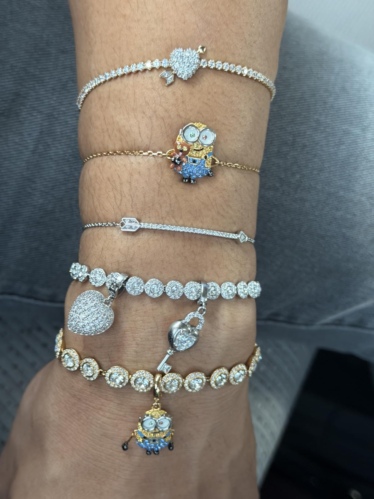 Swarovski Una Angelic Bracelet with White Crystals on a Rhodium Plated Setting customer photo 2