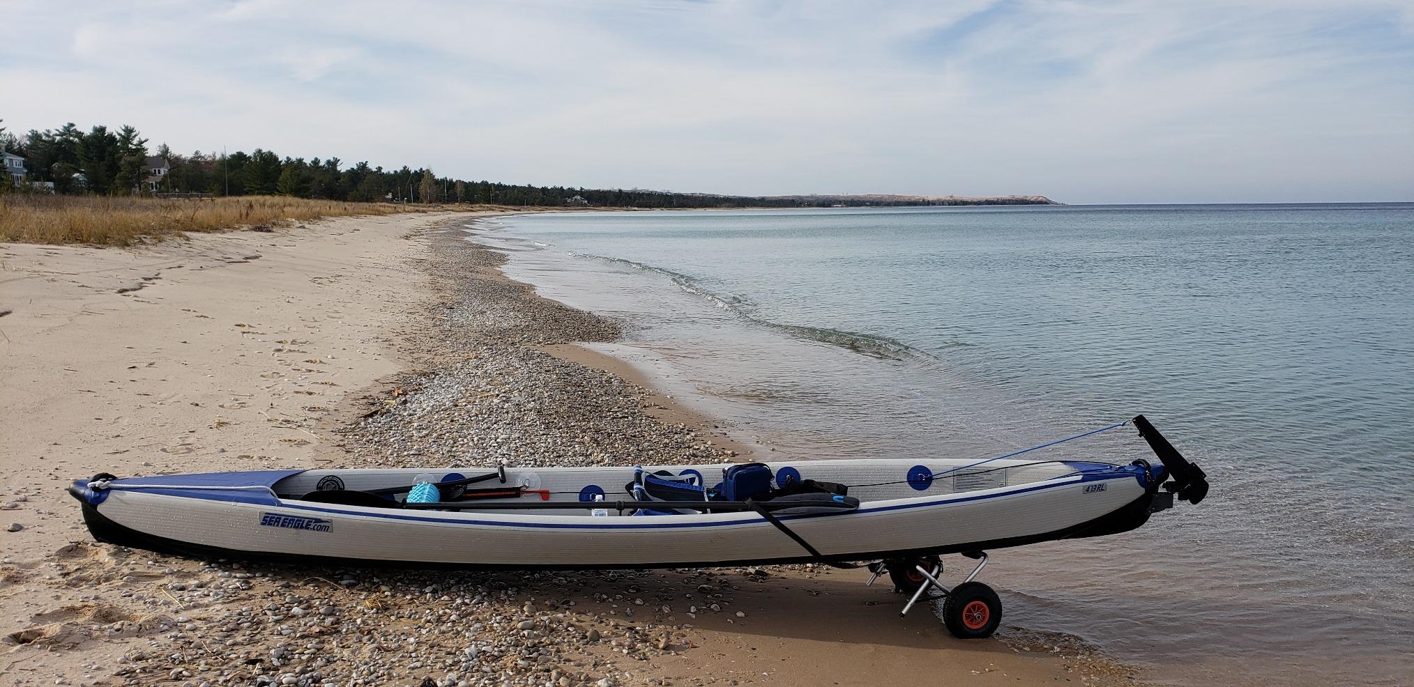 Sea Eagle RazorLite Inflatable Kayak - Lightweight, Drop Stitch, High Speed Touring Kayak - Solo or Tandem - Tall Back Seat(s), Paddle(s), Backpack, Skeg and Pump customer photo 1