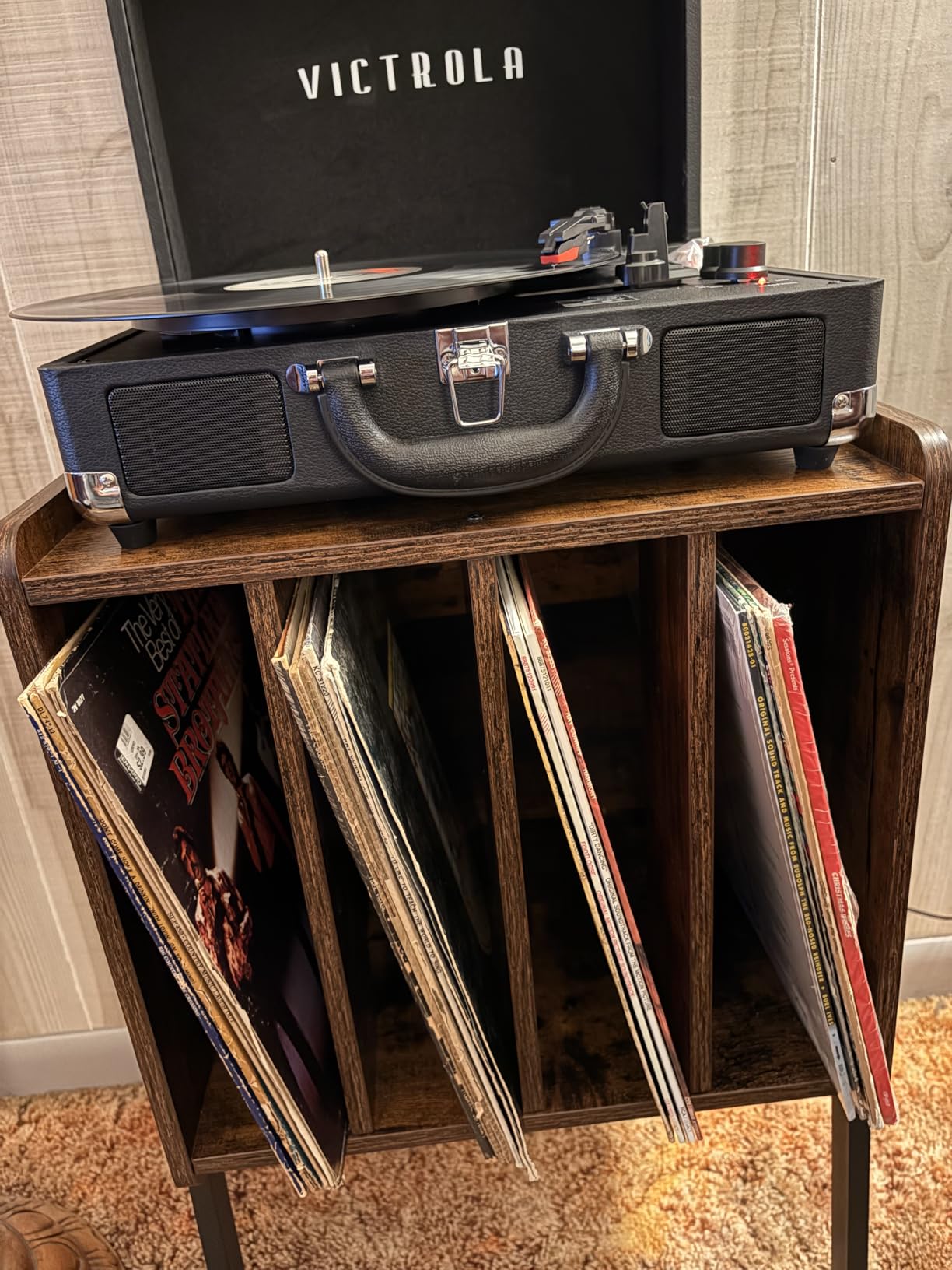 Victrola Journey Bluetooth Portable Suitcase Record Player with Built-in Speakers, 3 Speed Vinyl Record Player, RCA Out, Headphone Jack customer photo 2
