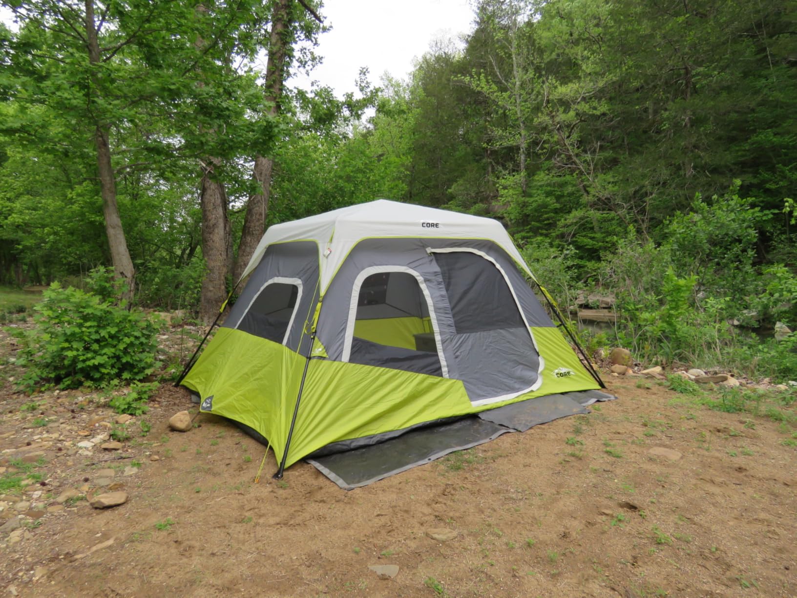 CORE Instant Cabin Tents | Family Cabin Multi Room Pop Up Tents Car Camping | Included Storage Pockets for Camping Accessories customer photo 1