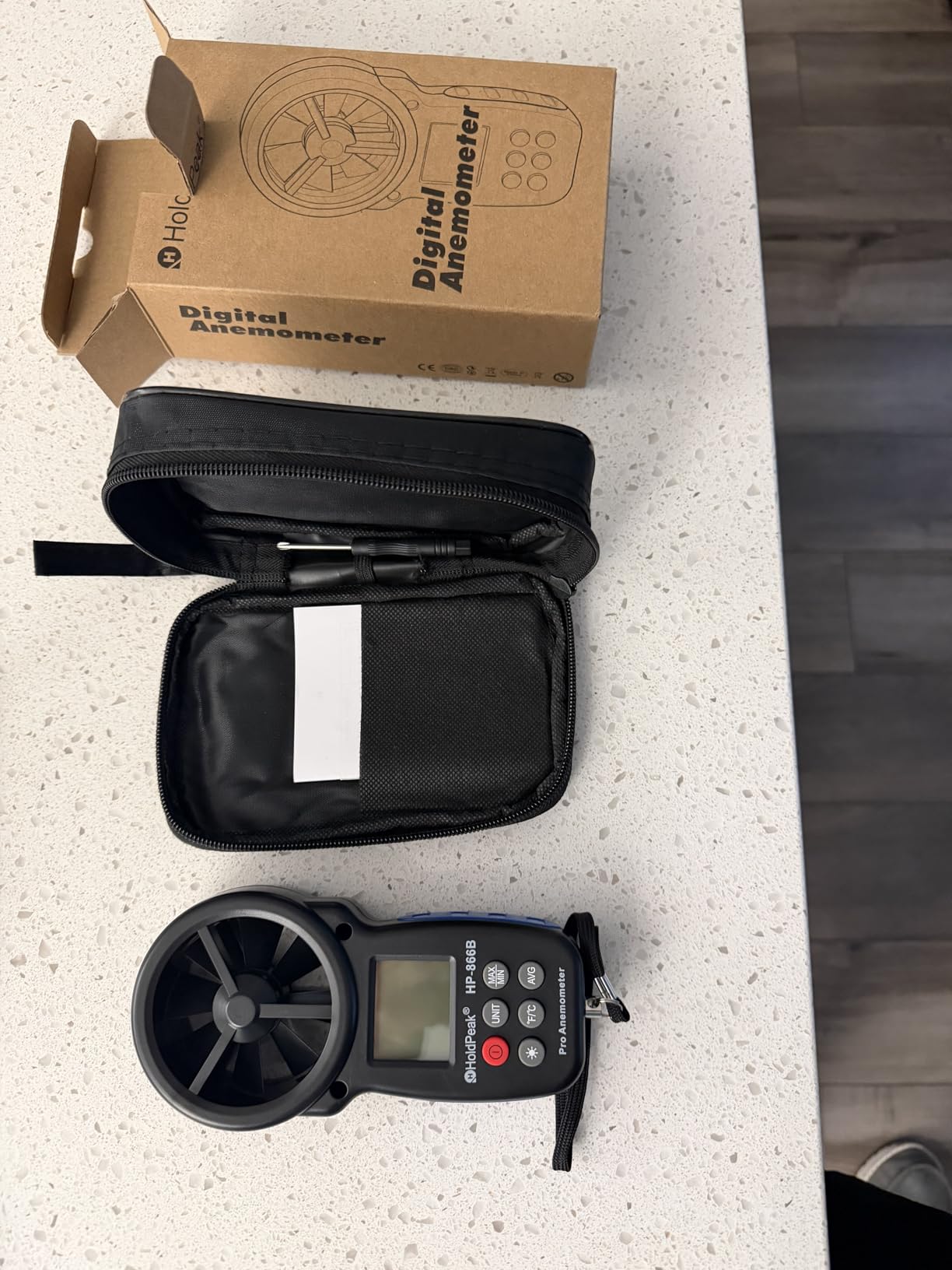 HoldPeak 866B Digital Anemometer Handheld Wind Speed Meter for Measuring Wind Speed, Temperature and Wind Chill with Backlight and Max/Min customer photo 1