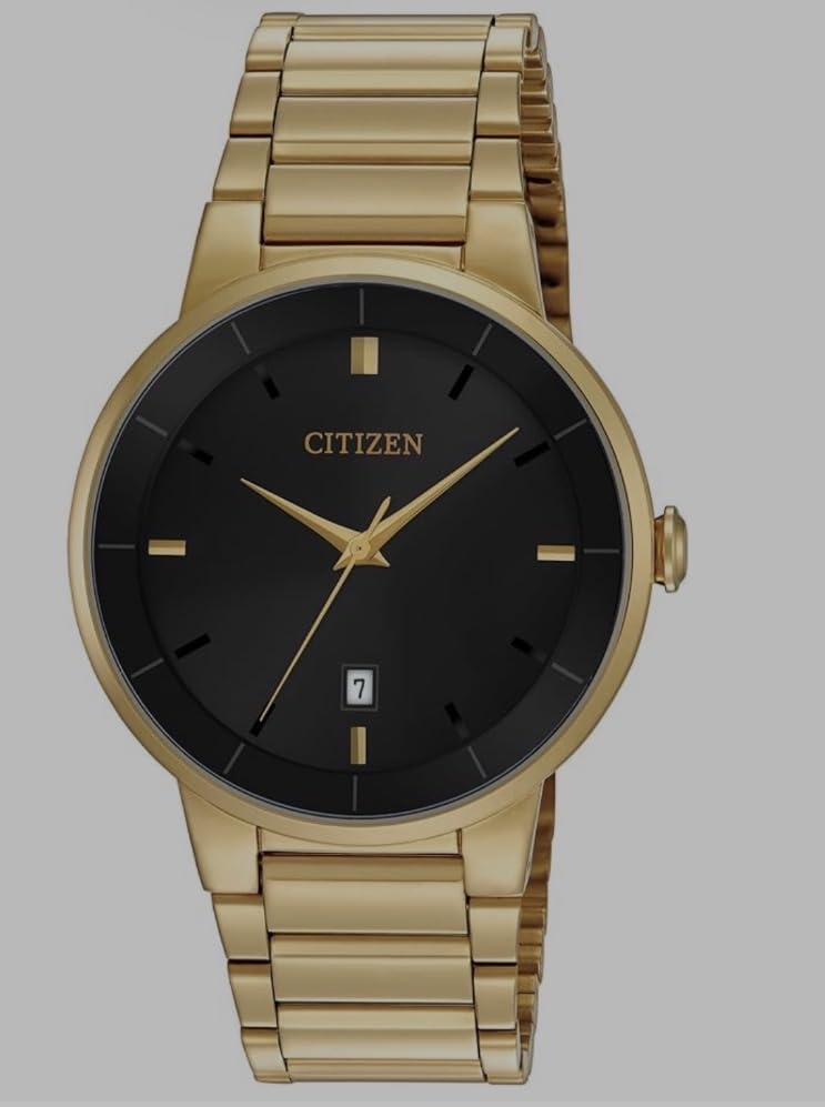 Citizen Quartz Mens Watch, Stainless Steel, Classic, Gold-Tone customer photo 1