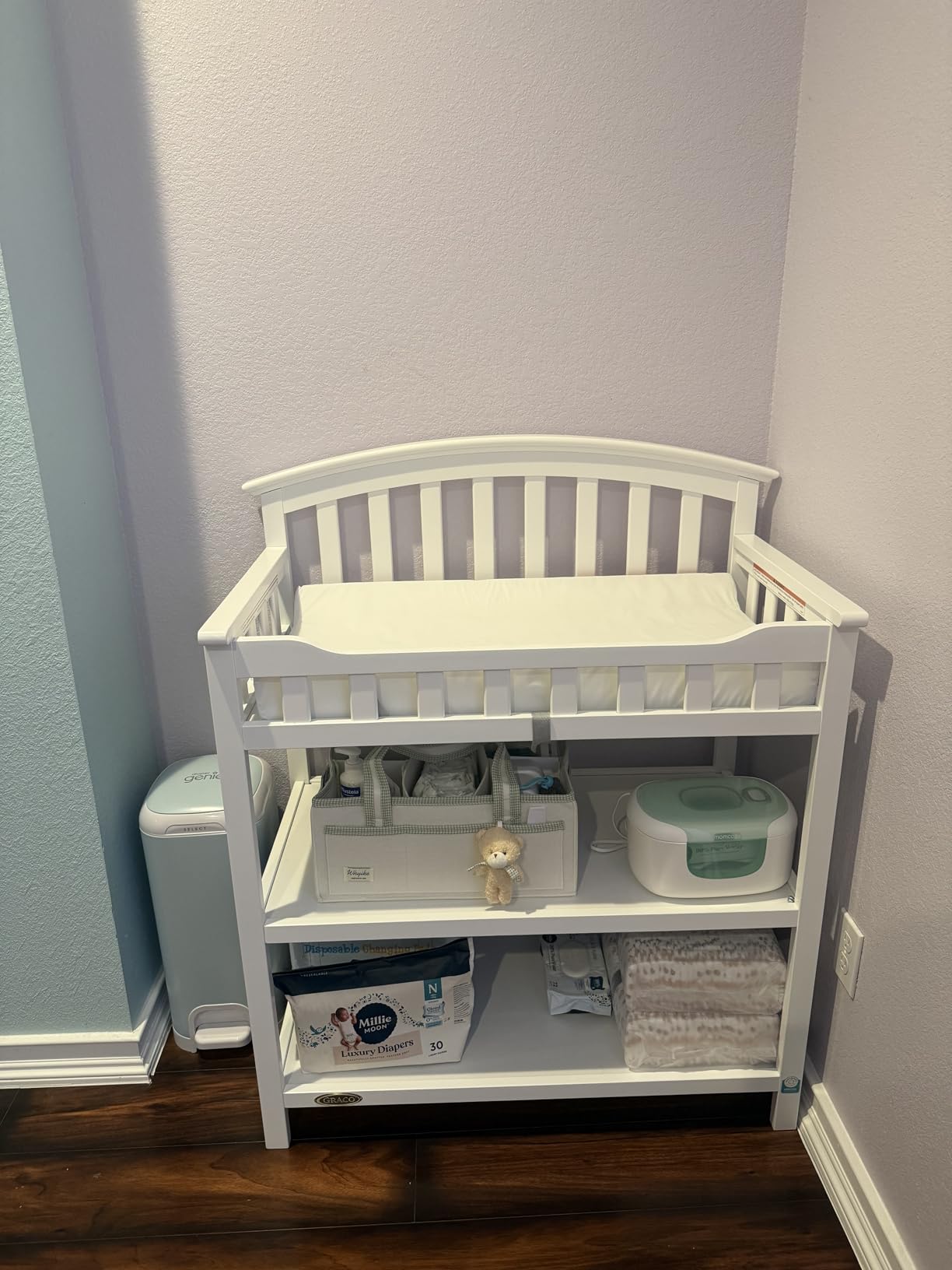 Graco Changing Table with Water-Resistant Changing Pad (Espresso) - GREENGUARD Gold Certified, Multi Storage Nursery Changing Table for Infants and Babies customer photo 1