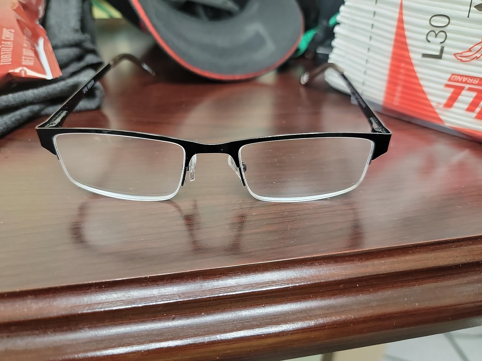EYECEDAR 5 Pack Premium Blue Light Blocking Reading Glasses Men Metal Half Frame Spring Hinges Computer Readers for Men and Women customer photo 2