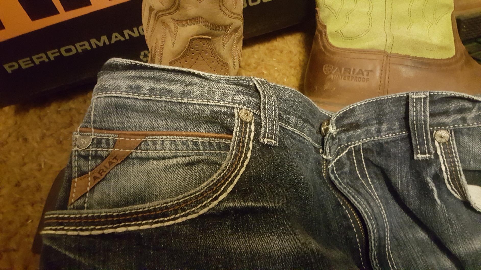 Ariat Men's M4 Relaxed Stretch Goldfield Bootcut Jeans customer photo 2