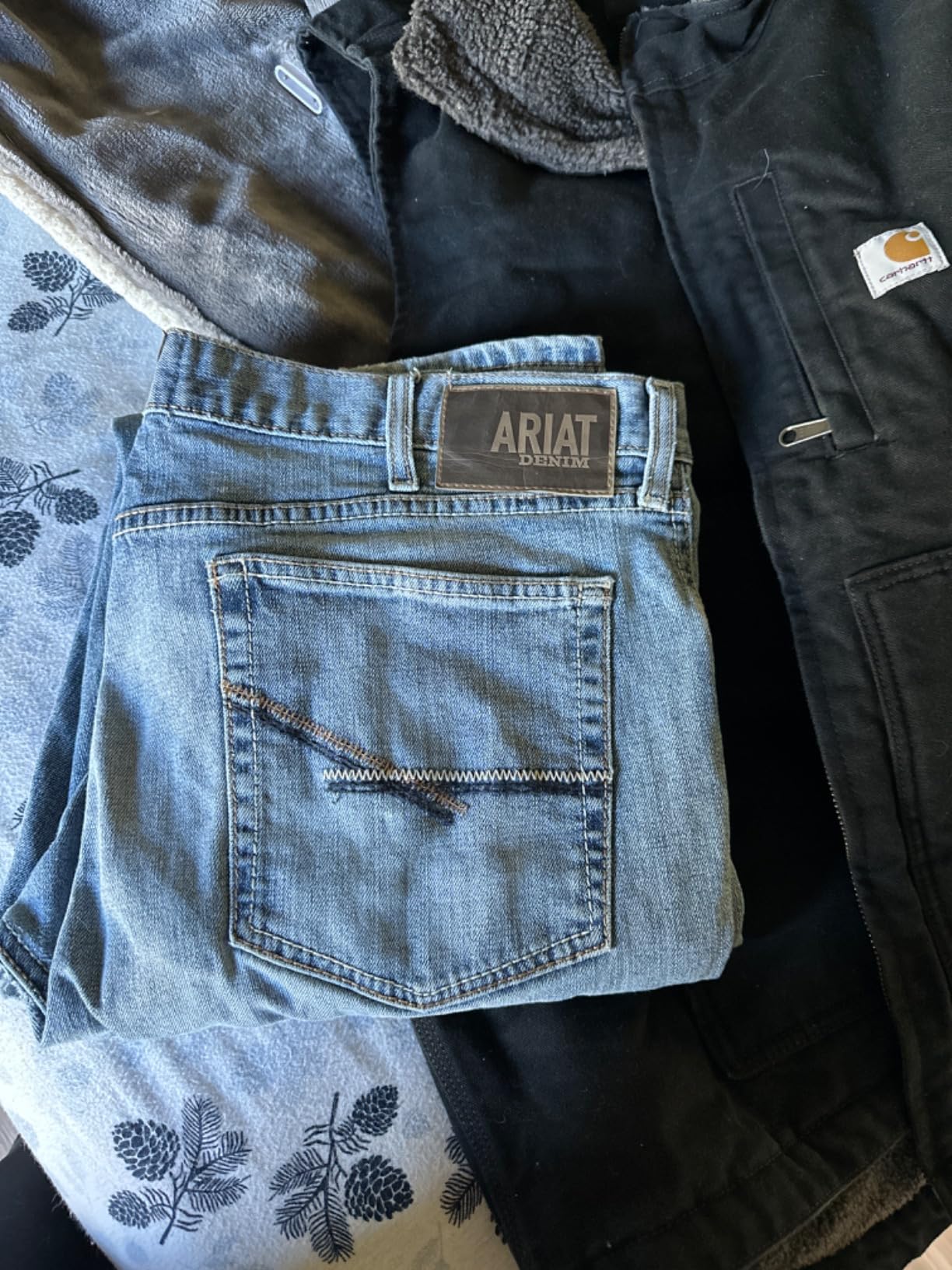 Ariat Men's Rebar M5 Straight Durastretch Edge Stackable Straight Leg Jean customer photo 2
