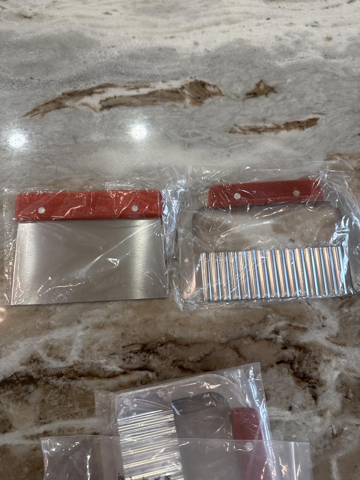 Pack of 2 Stainless Steel Wavy & Straight Soap Mold Loaf Cutter Cutting Tool customer photo 2