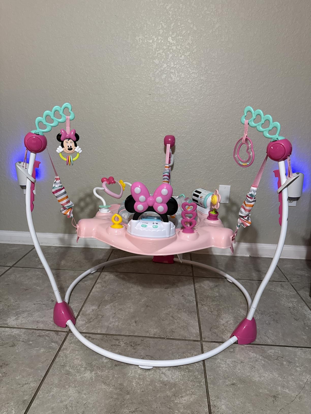 Bright Starts Disney Baby Finding Nemo Sea of Activities Baby Activity Center Jumper with Interactive Toys, Lights, Songs & Sounds, 6-12 Months (Blue) customer photo 2