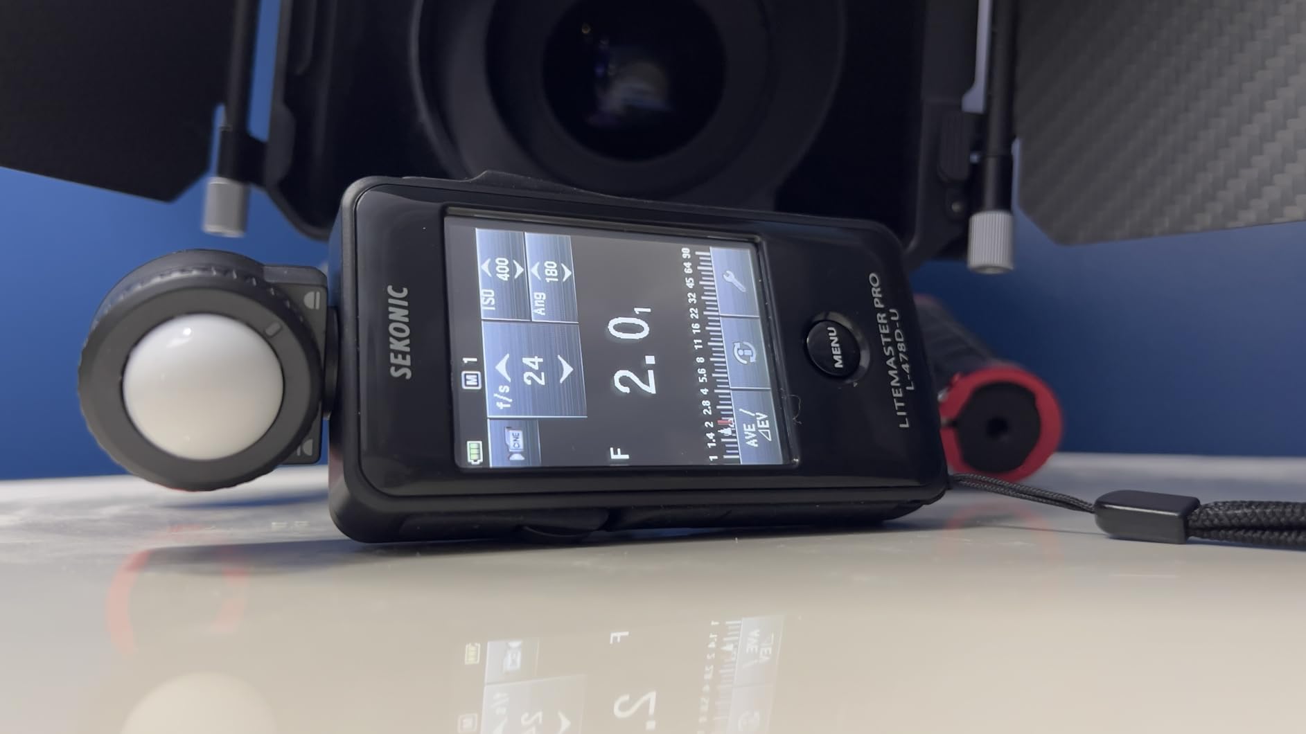 Sekonic LiteMaster Pro L-478D-U Light Meter, Touchscreen Incident and Reflected Meter with Flash Analyzing, Cine Frame Rate and Shutter Angle Control, Illuminance and Luminance Measurement customer photo 2