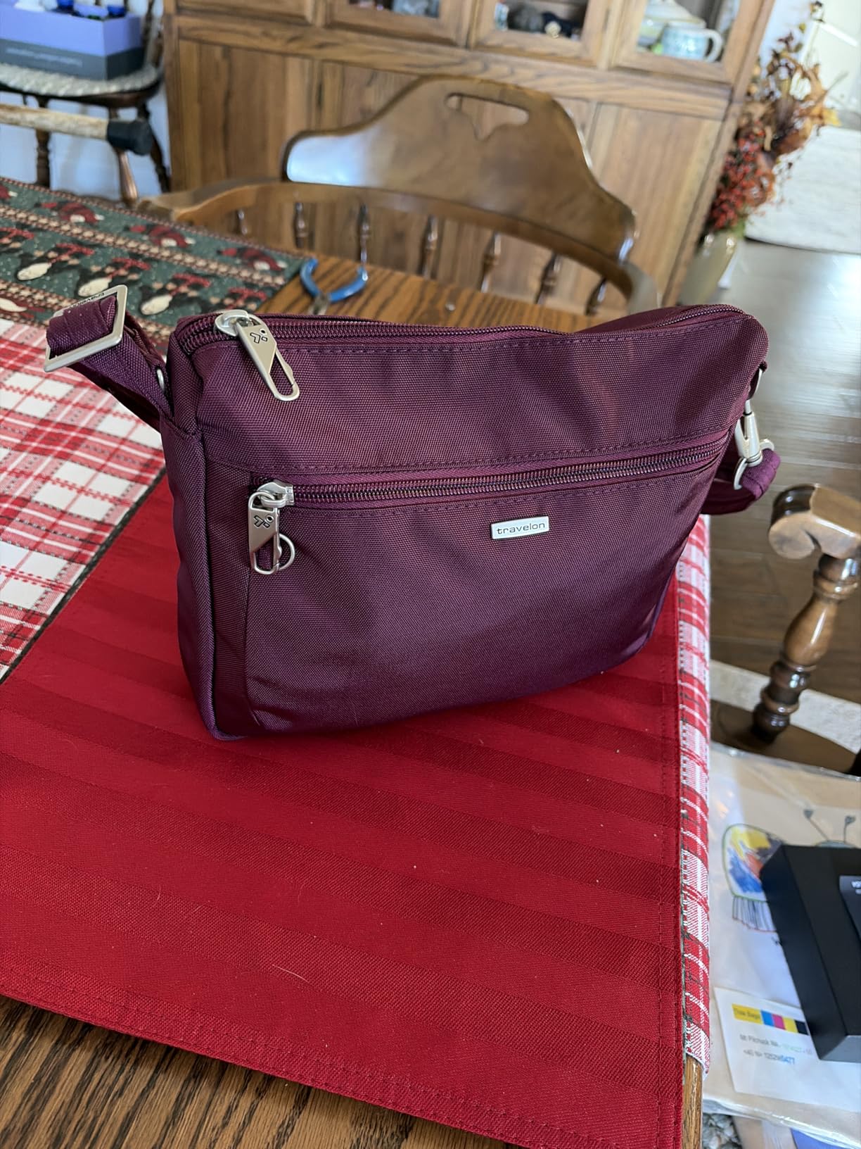 Anti-Theft Classic Small East/West Crossbody customer photo 2