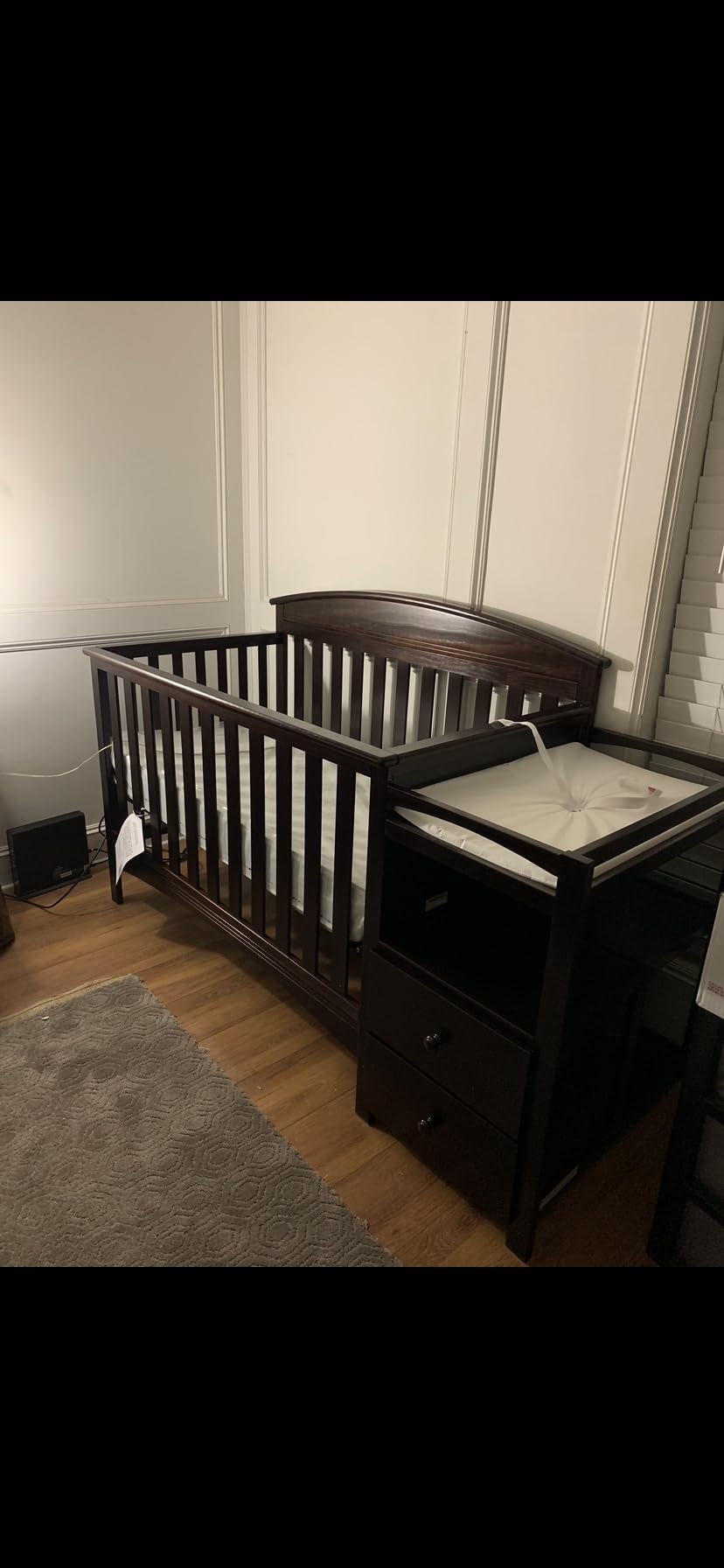 Delta Children Abby Convertible Crib and Changer, Grey customer photo 2