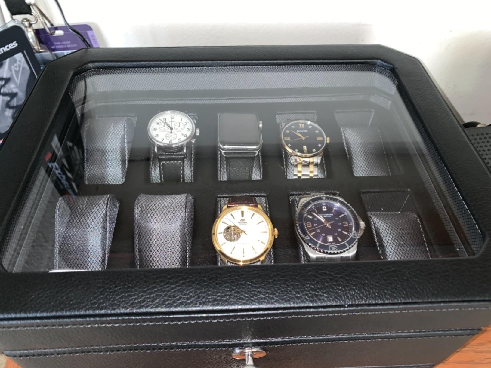 Men's Classic Stainless Steel Watch with Diamonds and Day Date customer photo 1