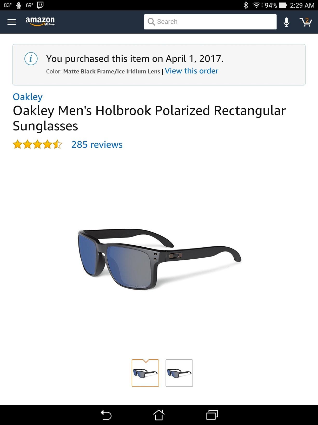 Oakley Men's Oo9102 Holbrook Polarized Square Sunglasses customer photo 1