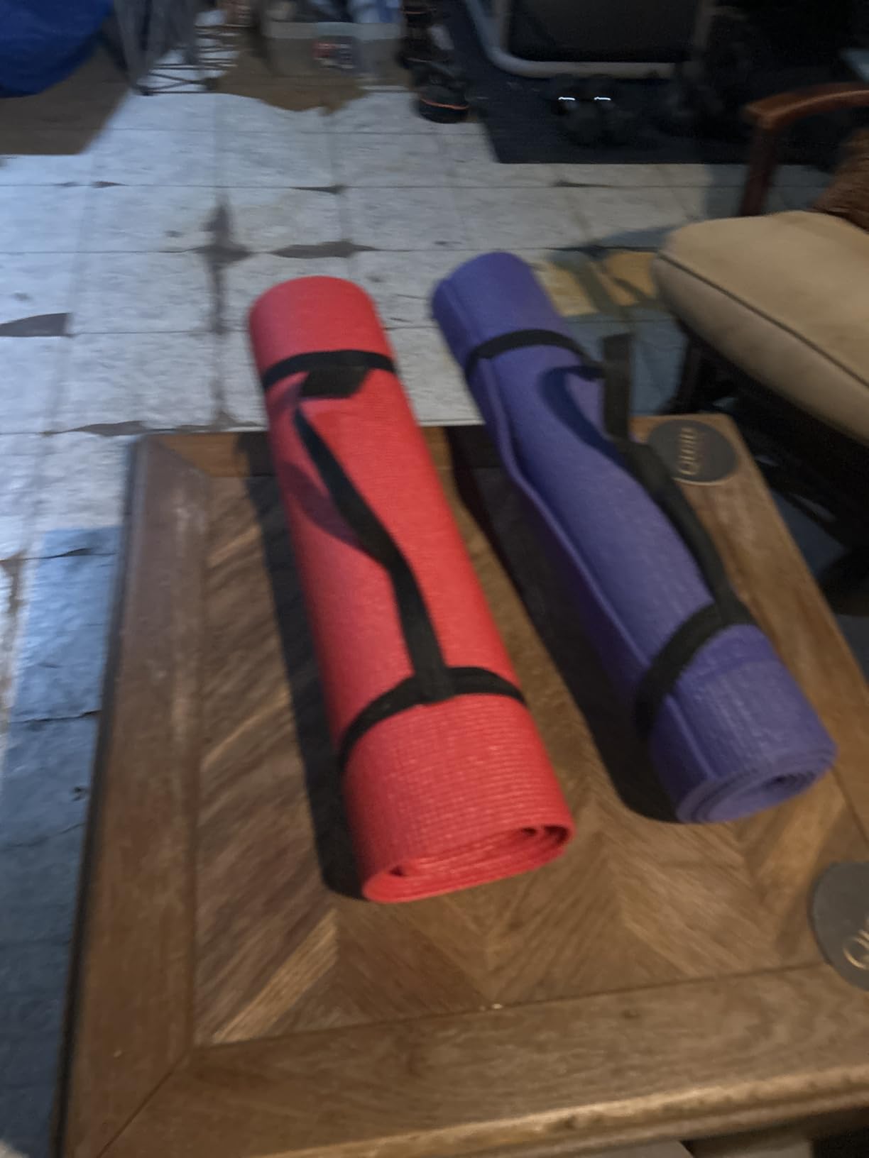Fitvids All Purpose 1/4-Inch High Density Anti-Tear Exercise Yoga Mat with Carrying Strap, Multiple Colors customer photo 1