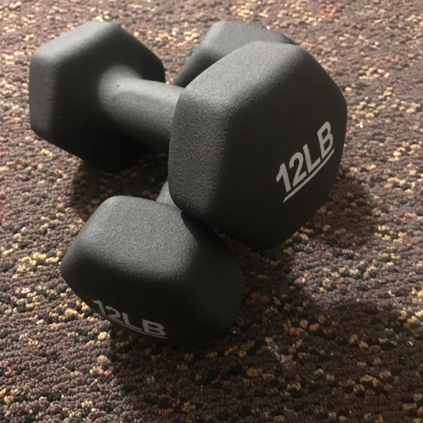 Amazon Basics Neoprene Dumbbell Hand Weights for Exercise and Muscle Toning customer photo 2