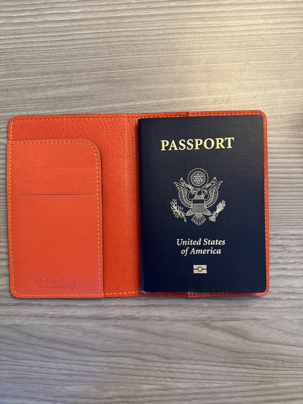 Italian Leather Passport Cover for Men and Women, Handmade in Italy customer photo 1