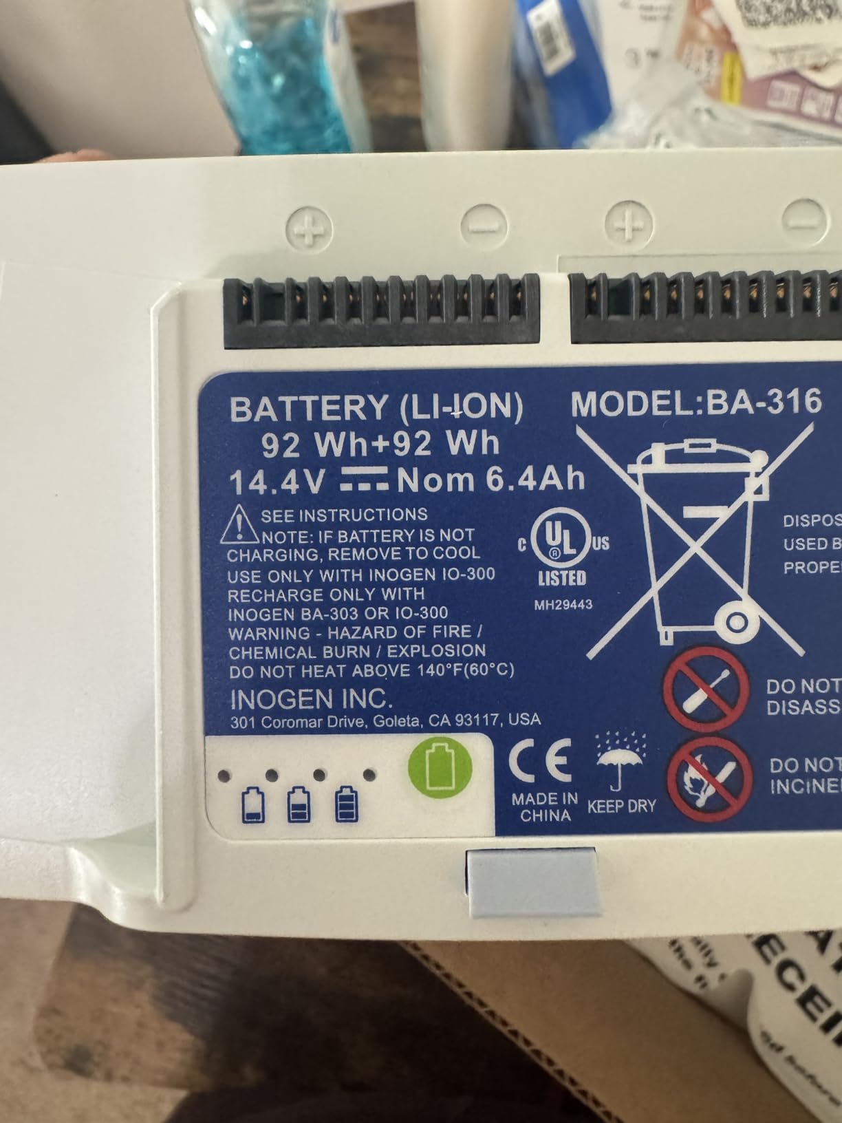 Inogen One G3 Extended (16-Cell) Battery - Portable Replacement Battery for The One G3 customer photo 1