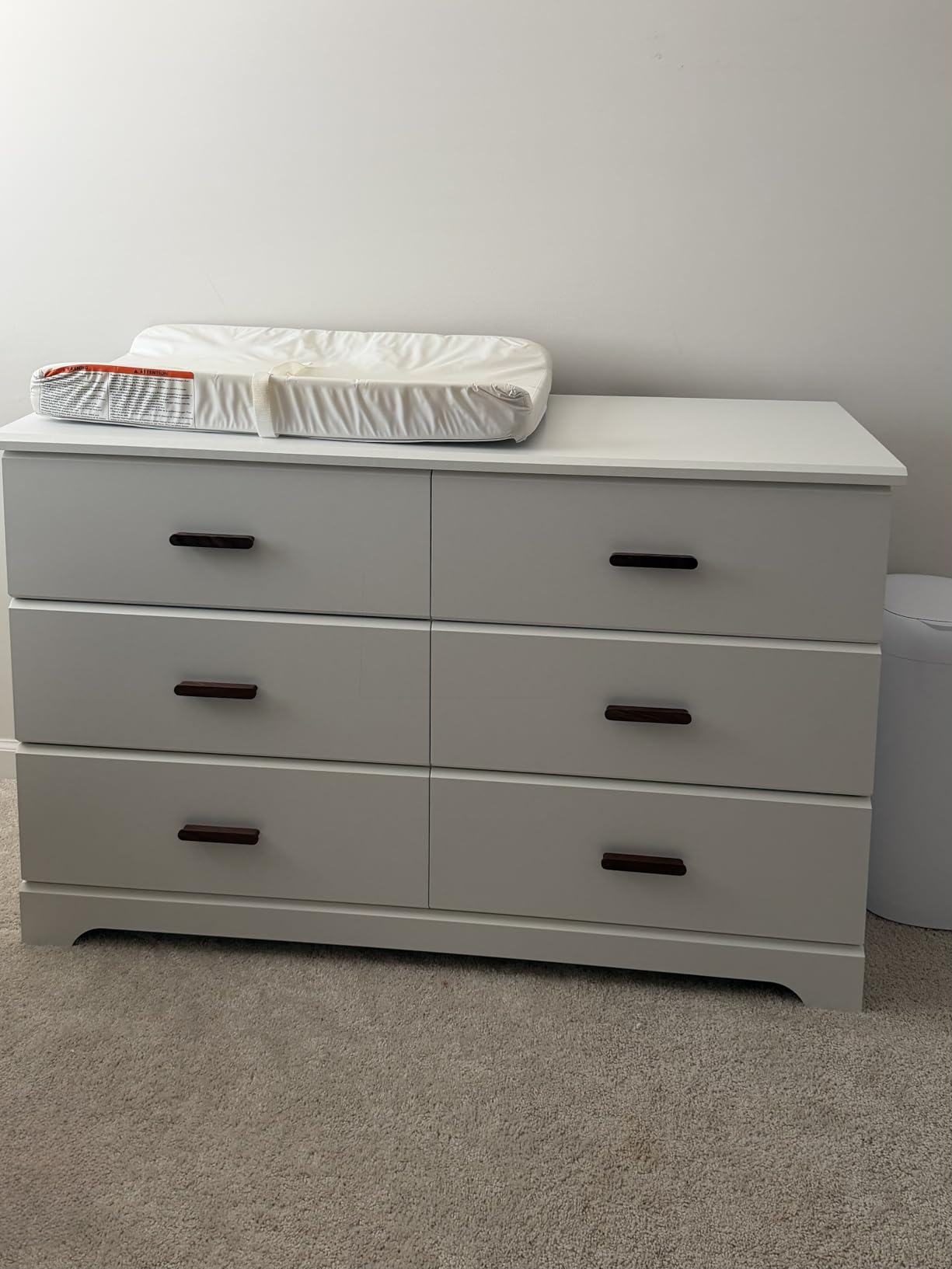 Storkcraft Brookside 6-Drawer Dresser (White) - GREENGUARD Gold Certified, White Dresser for Bedroom, Kids & Nursery Storage Chest, Safety Interlocking Drawers, Pre-Installed Tracks, Kids Chest customer photo 2
