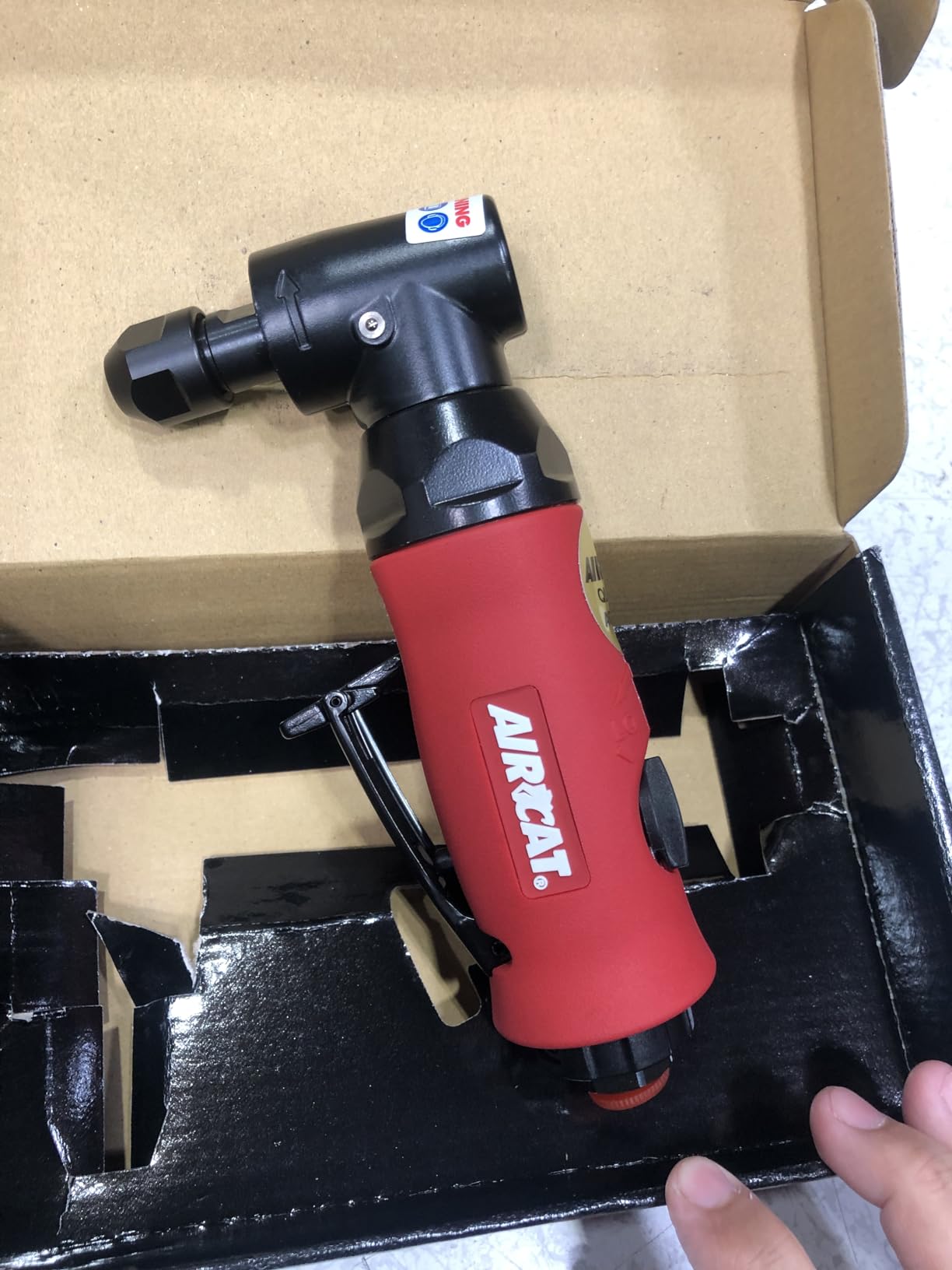 AIRCAT Pneumatic Tools 6280 .75 HP Angle Die Grinder with Spindle Lock 18,000 RPM customer photo 2