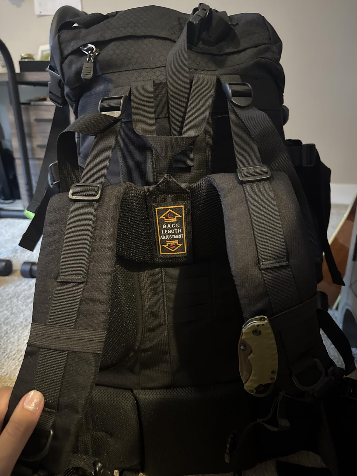 Amazon Basics Internal Frame Backpack customer photo 1
