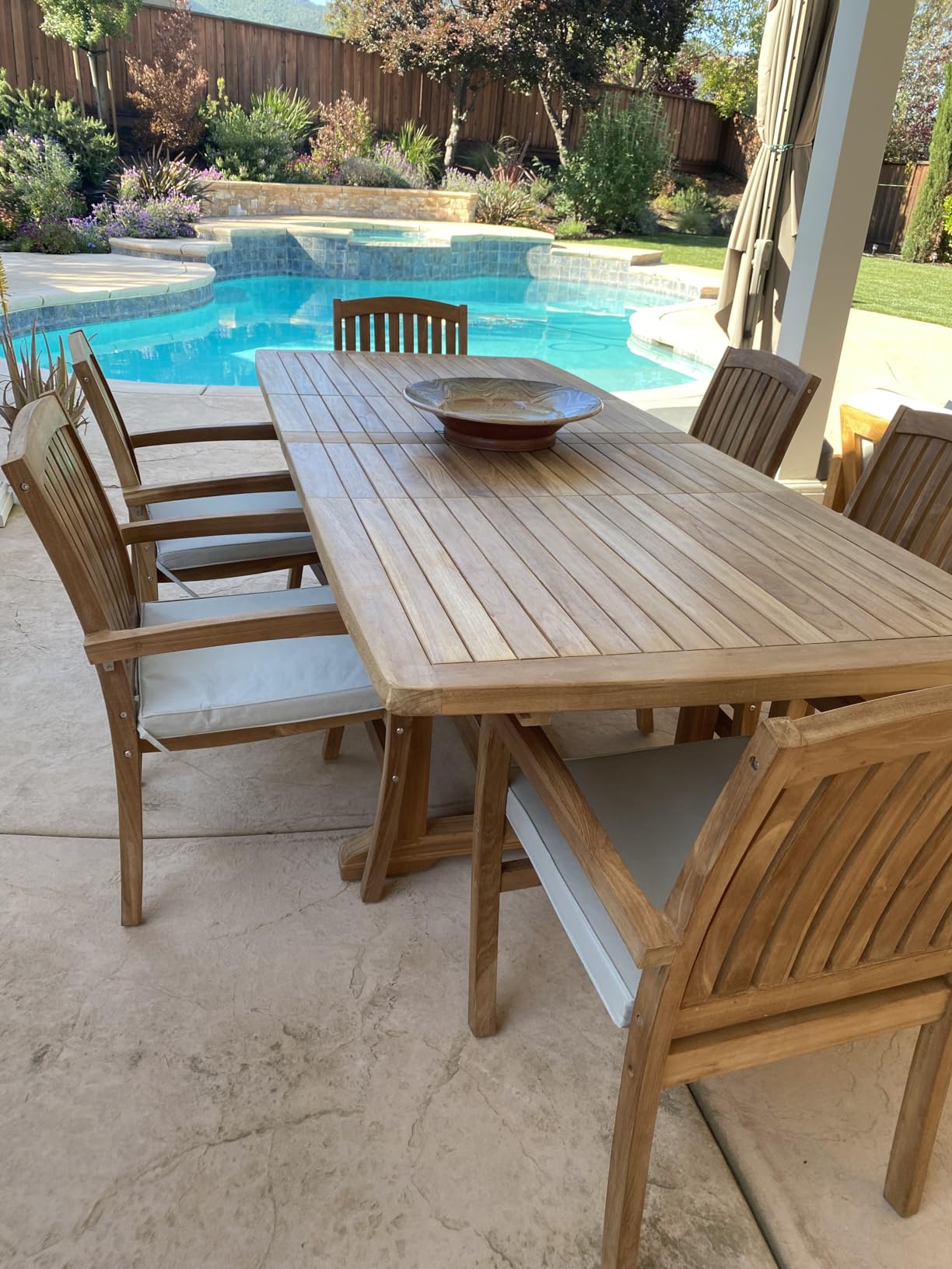 Grade-A Teak Outdoor Dining Set-95