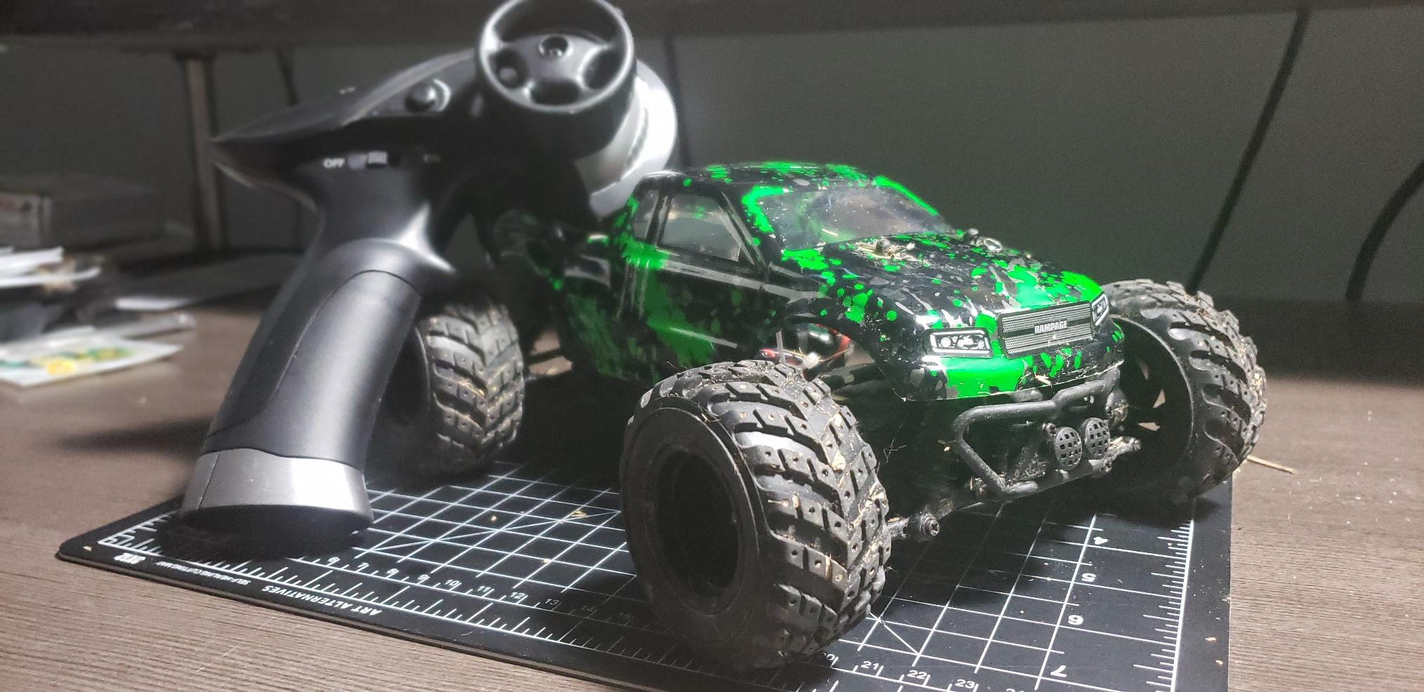 HAIBOXING 1:18 Scale All Terrain RC Car 18859, 36 KPH High Speed 4WD Electric Vehicle with 2.4 GHz Remote Control, 4X4 Waterproof Off-Road Truck with Two Rechargeable Batteries customer photo 1