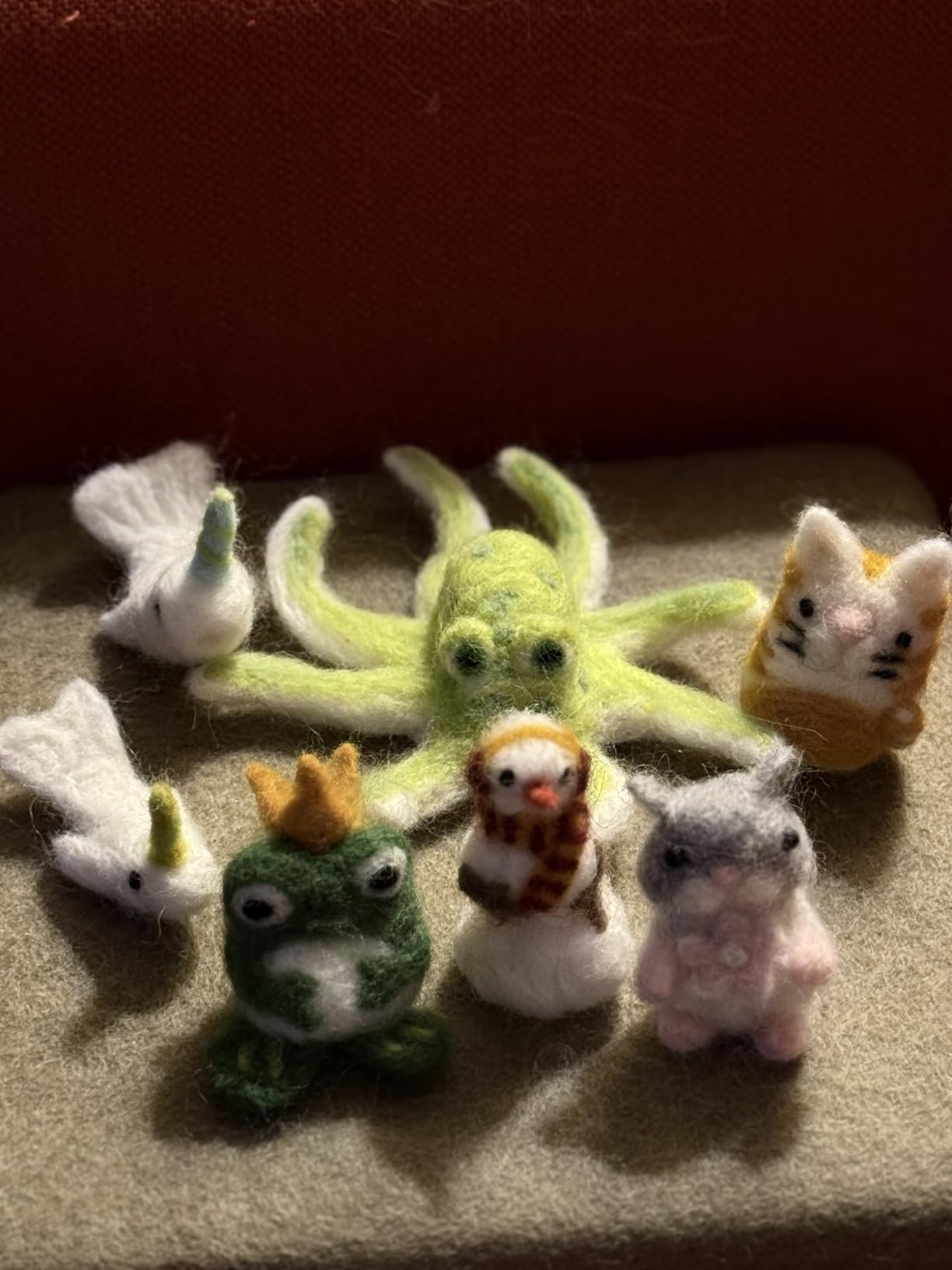 Woolbuddy Needle Felting Wool Kit - Starter Set to Make 6 Cute Animals - Includes Wool, Pad, Needles & Instructions for Beginners and Adults customer photo 1