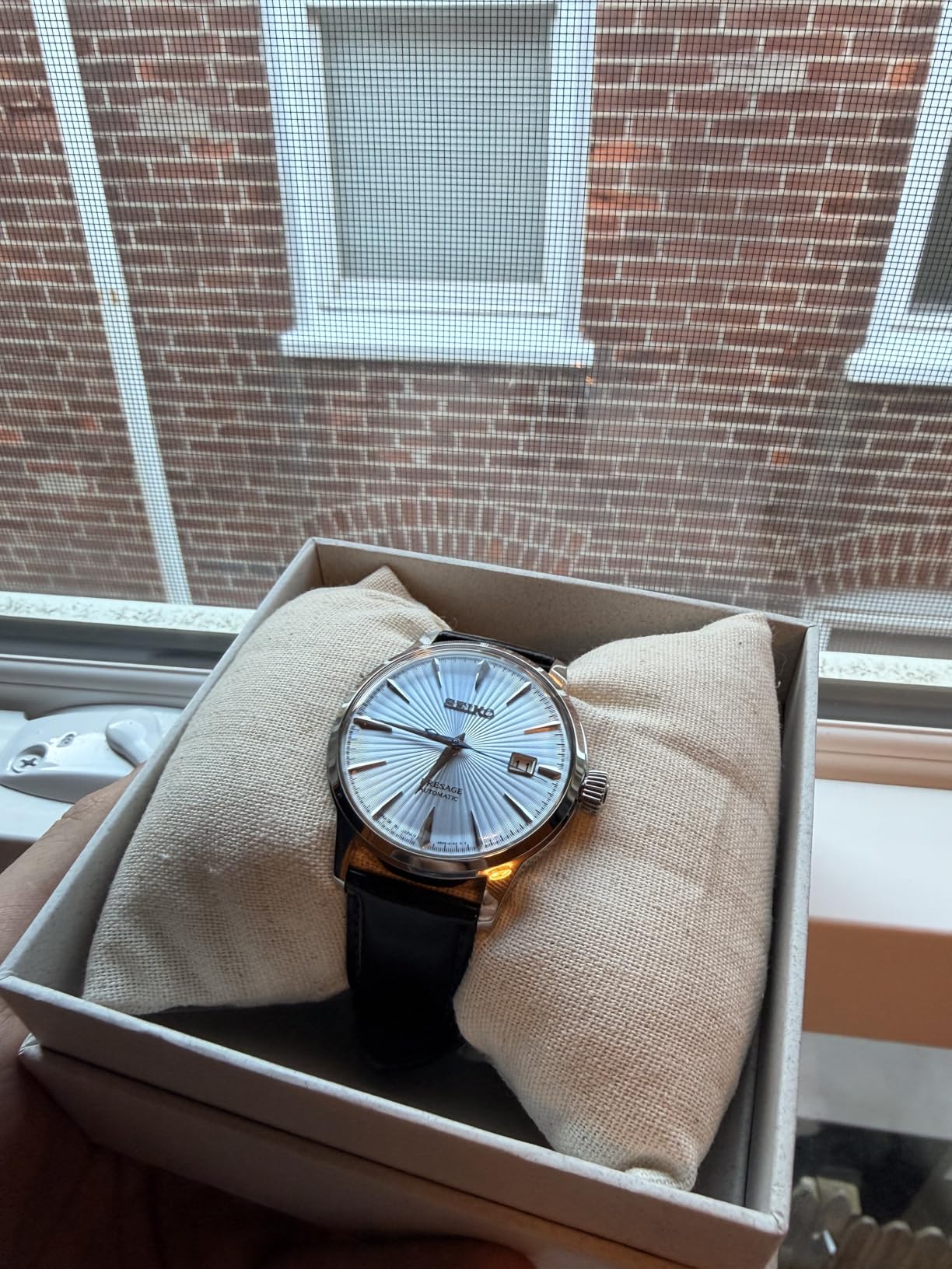 Seiko Automatic Watch for Men - Presage Cocktail Time - Patterned with Golden Numerals and Date Calendar, 50m Water-Resistant customer photo 2