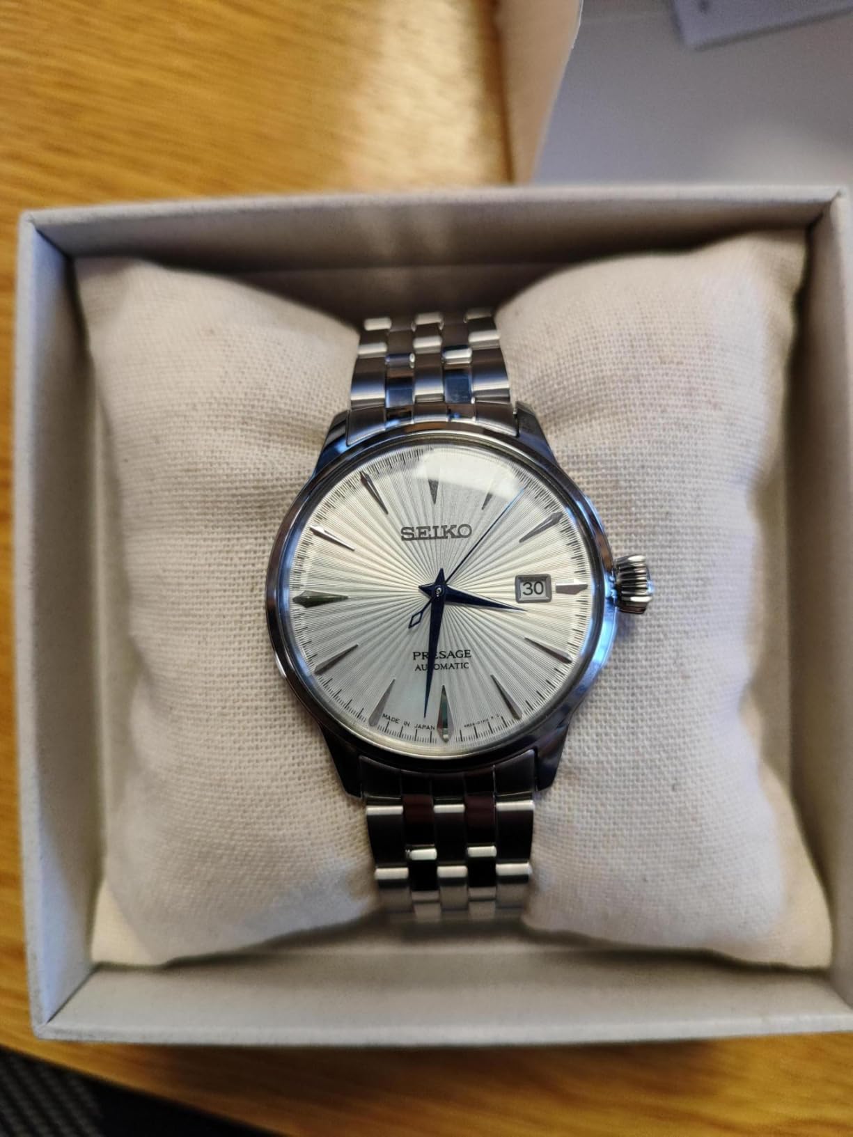 Seiko Automatic Watch for Men - Presage Collection - Stainless Steel, Water-Resistant 50M customer photo 1