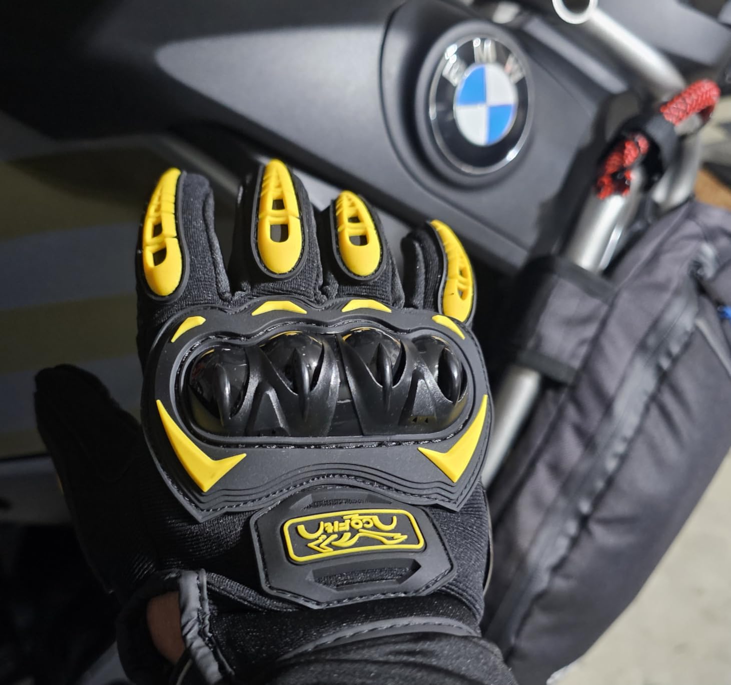 COFIT Motorcycle Gloves for Men and Women, Full Finger Touchscreen Motorbike Gloves customer photo 1