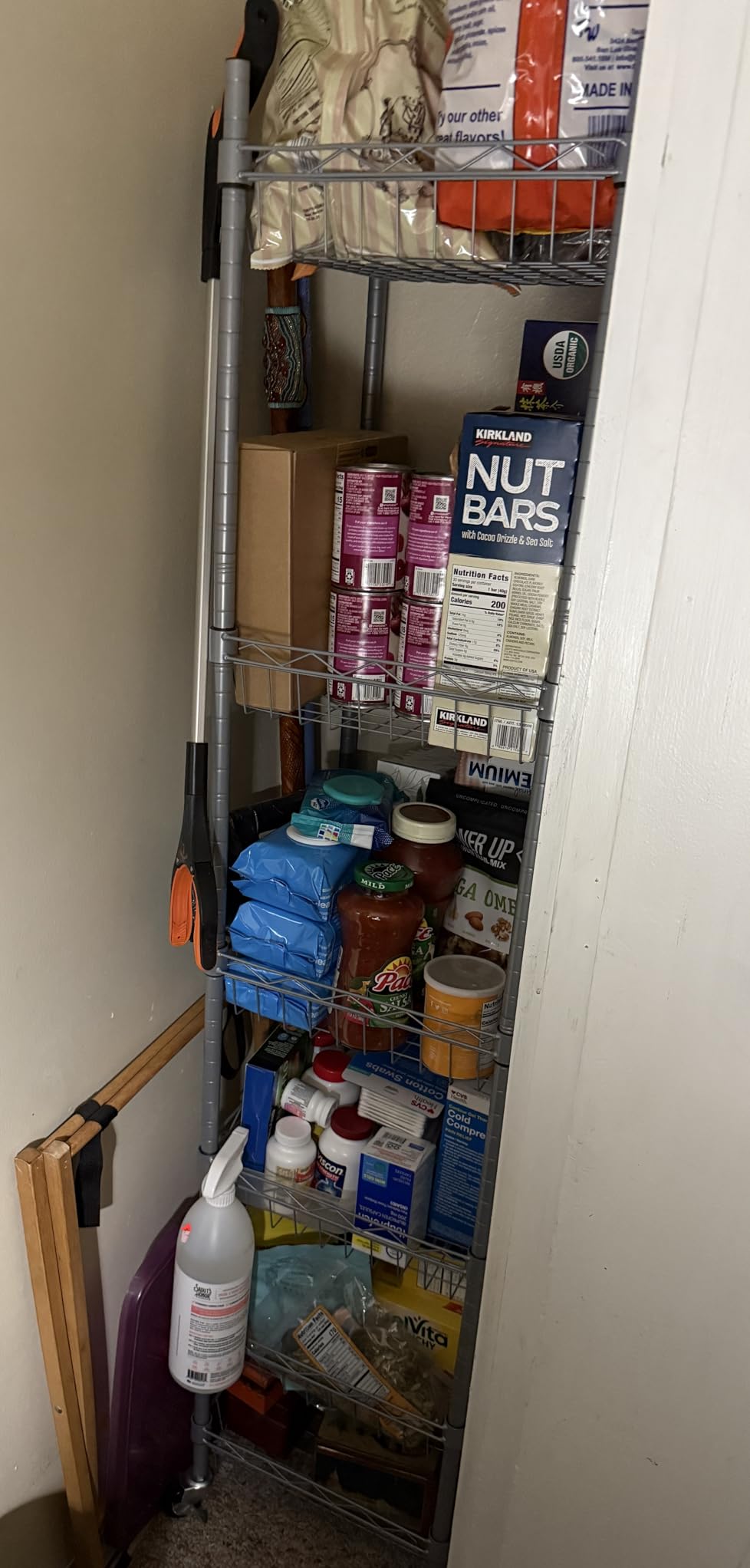 SINGAYE Shelf Storage Wire Shelving: Shelves Rack Standing Units with Wheels Closet Organizers Metal Pantry Kitchen Laundry Room Adjustable 13.5