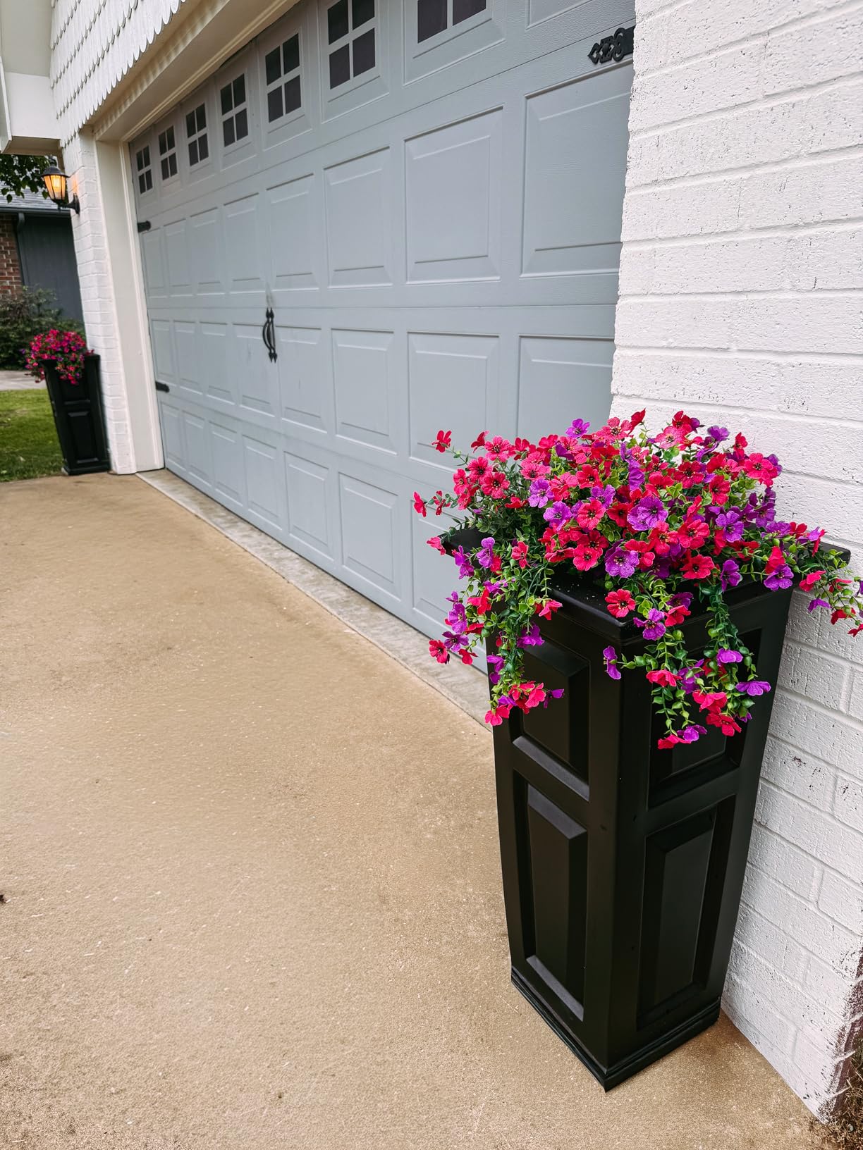 Mayne Nantucket 32-Inch Tall Planter - Self-Watering, Weather-Resistant Planter for Flowers - Durable Outdoor Design for Patio, Porch, or Entryway customer photo 1
