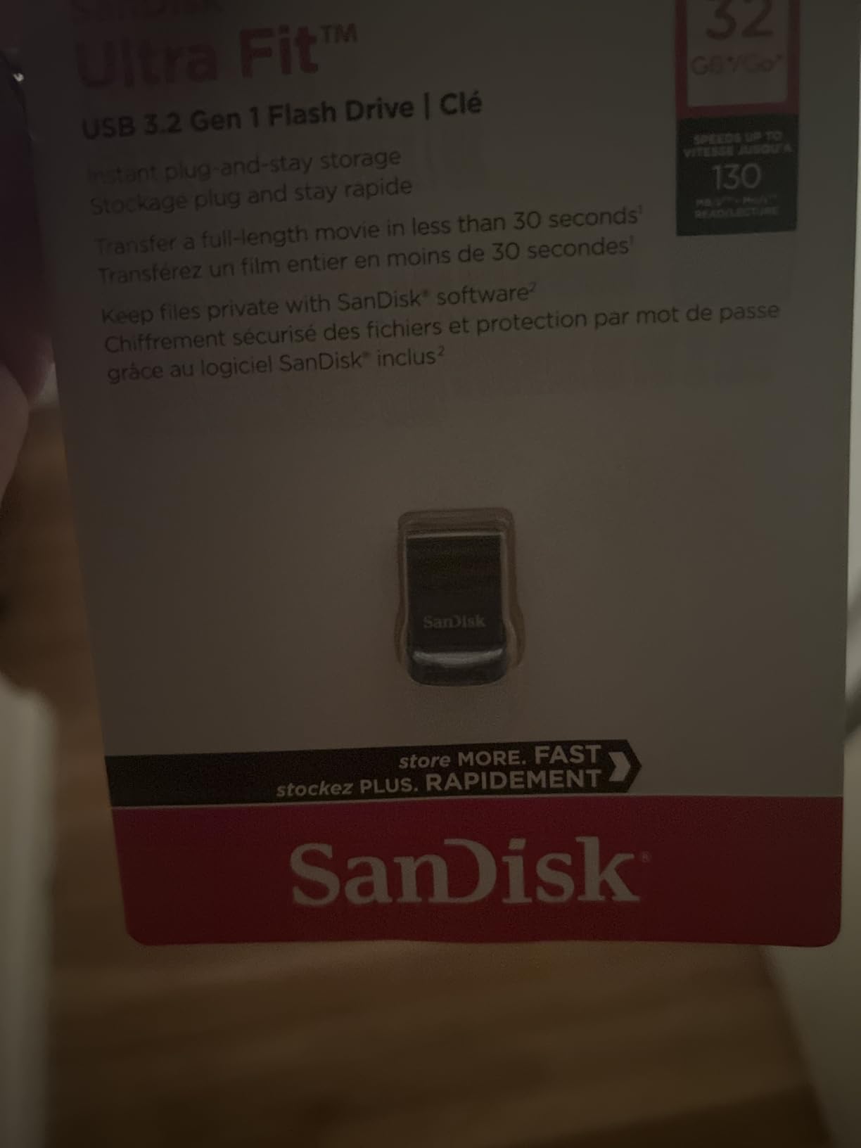 SANDISK 32GB Ultra Fit USB 3.1 Flash Drive - SDCZ430-032G-G46 customer photo 1