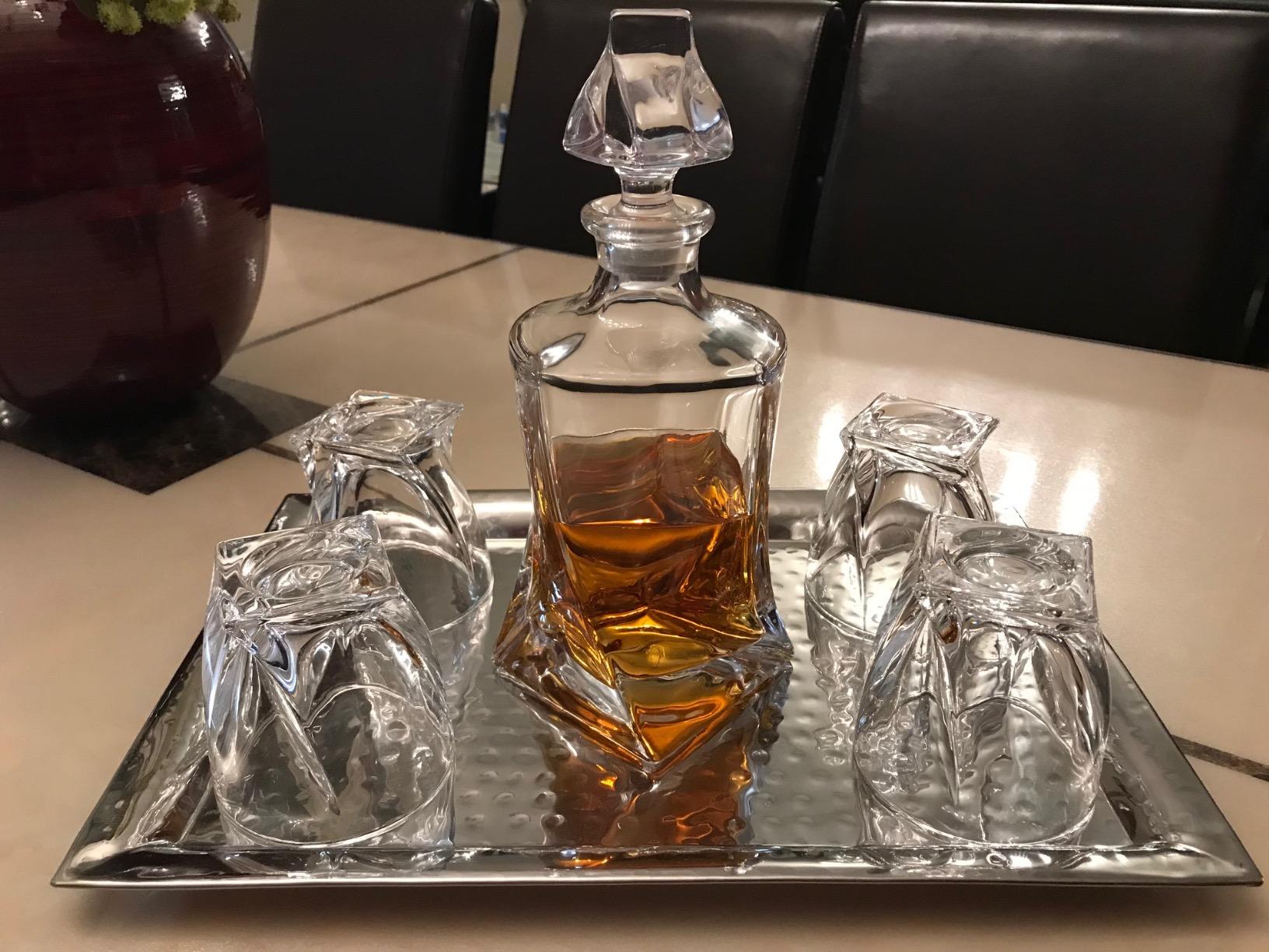 KANARS Whiskey Decanter Set, Premium Crystal Liquor Decanter with 6 Old Fashioned Glasses for Cocktail Scotch Bourbon Irish Whisky Alcohol, Unique Men Gifts for Valentine's Day Housewarming Birthday customer photo 1