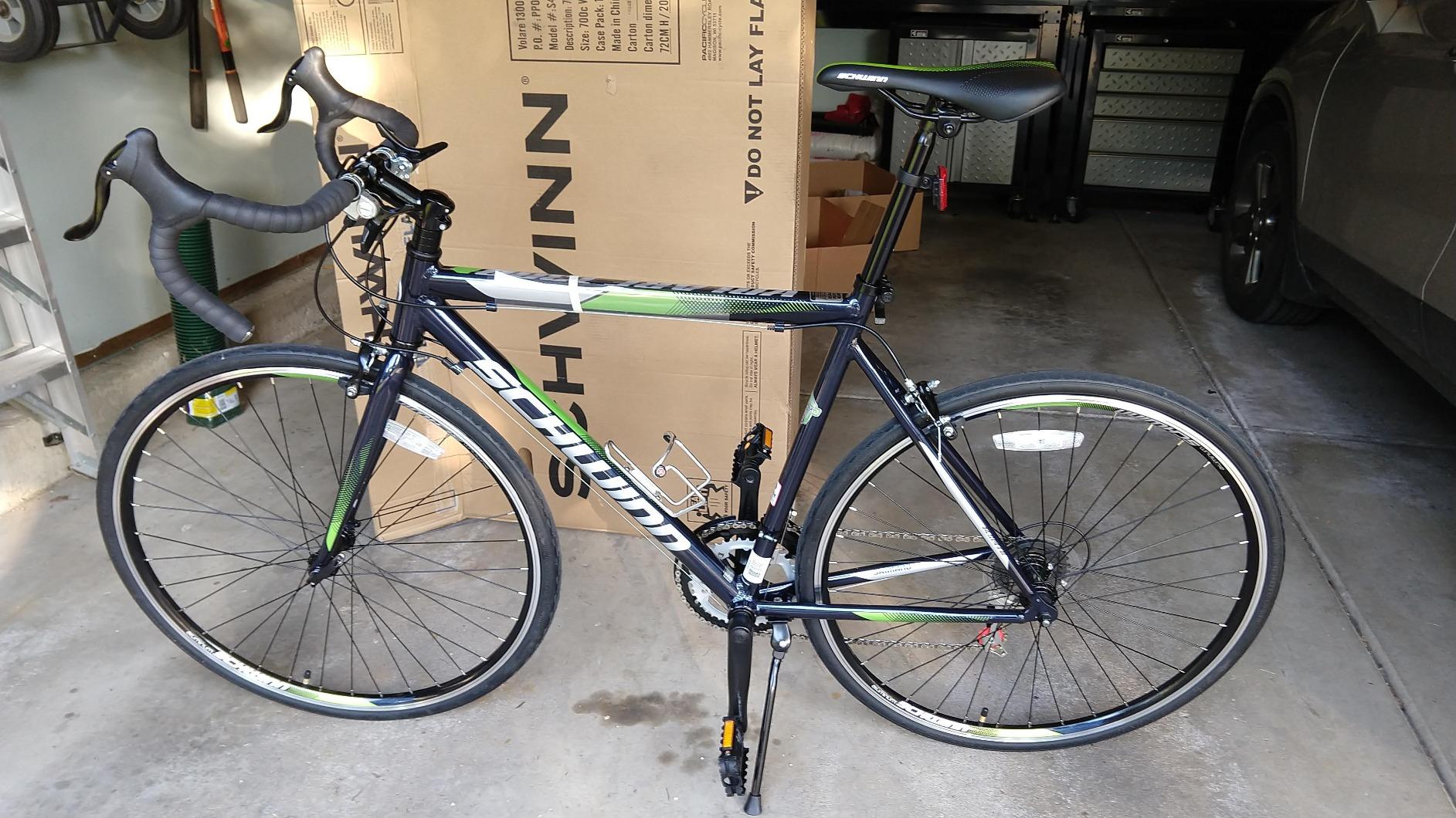 Schwinn Volare 1300 Road Bike, 700c Mens and Womens Bike, 14-Speed Drop Bar Road Bicycle, Aluminum Frame, Sport Tires customer photo 2