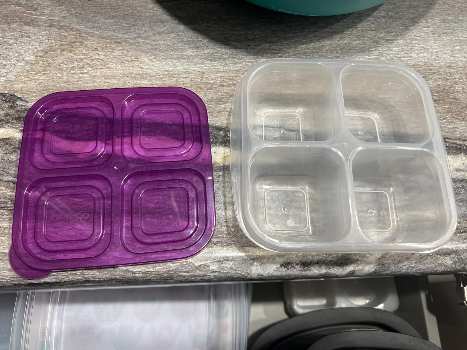 Bentgo Easyboxes 4-Compartment Snack Containers - 8-Piece Set with 4 Trays & 4 Custom-Fit Lids to Seal in Freshness - Reusable Food Storage & Meal Prep Bento BPA-Free Containers (Classic 4-Pack) customer photo 1