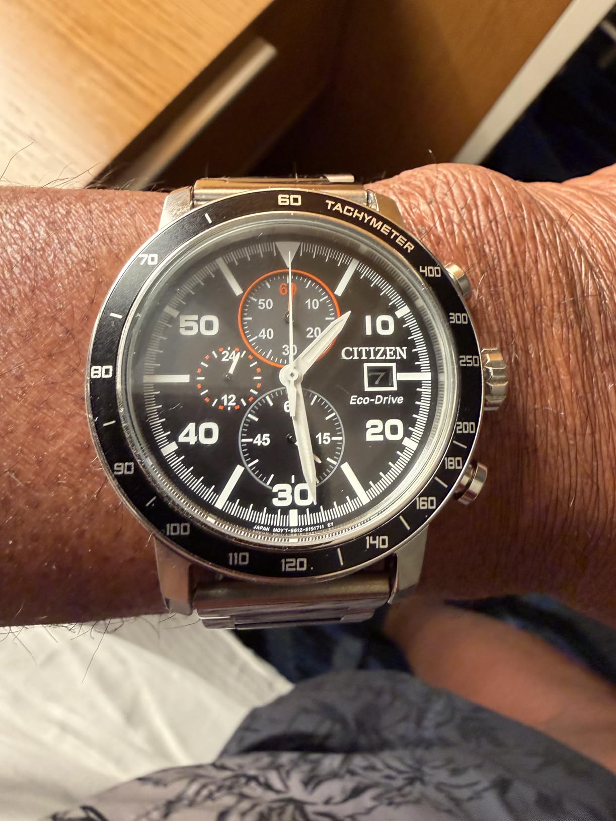 Citizen Men's Eco-Drive Weekender Brycen Chronograph Watch in Stainless Steel customer photo 1