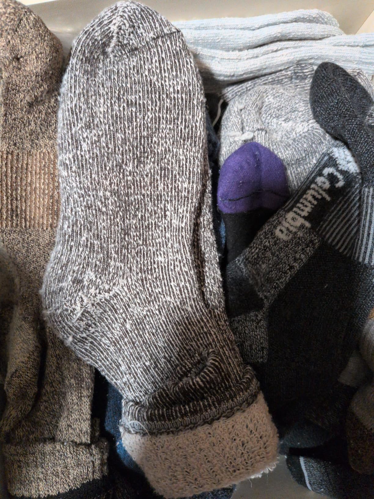 Time May Tell Mens Merino Wool Hiking Cushion Socks Thermal Warm Crew Winter Boot Socks Pack (2/4 Pair, 6-13 Size) customer photo 2