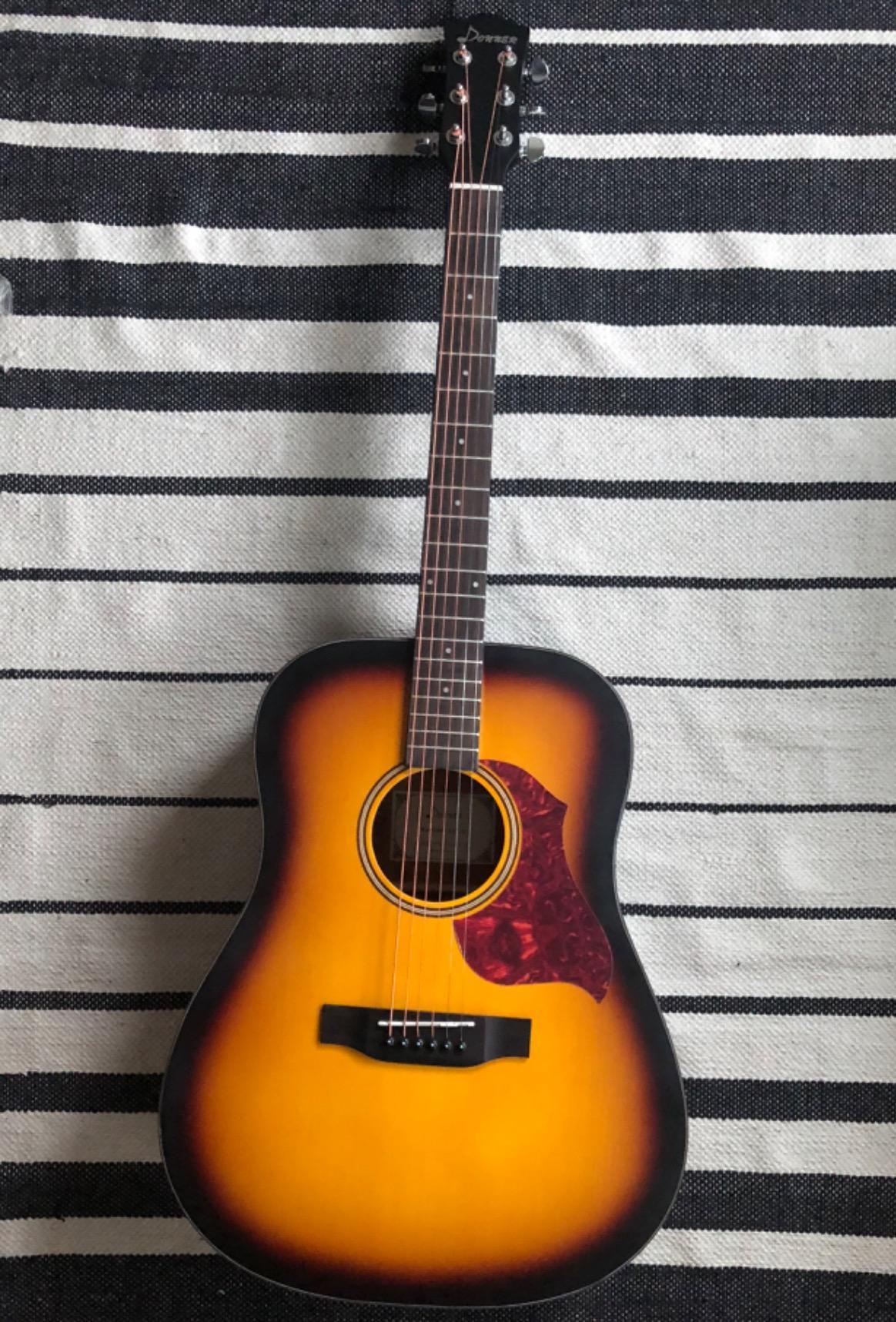 Donner Acoustic Guitar for Beginner Adult Full Size 41 Inch Sunburst customer photo 2