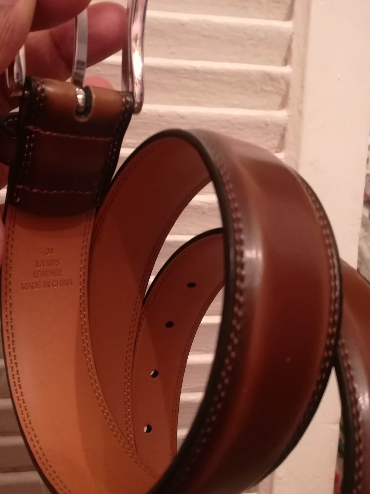 Genuine Leather Dress Belts For Men - Mens Belt For Suits, Jeans, Uniform With Single Prong Buckle customer photo 2