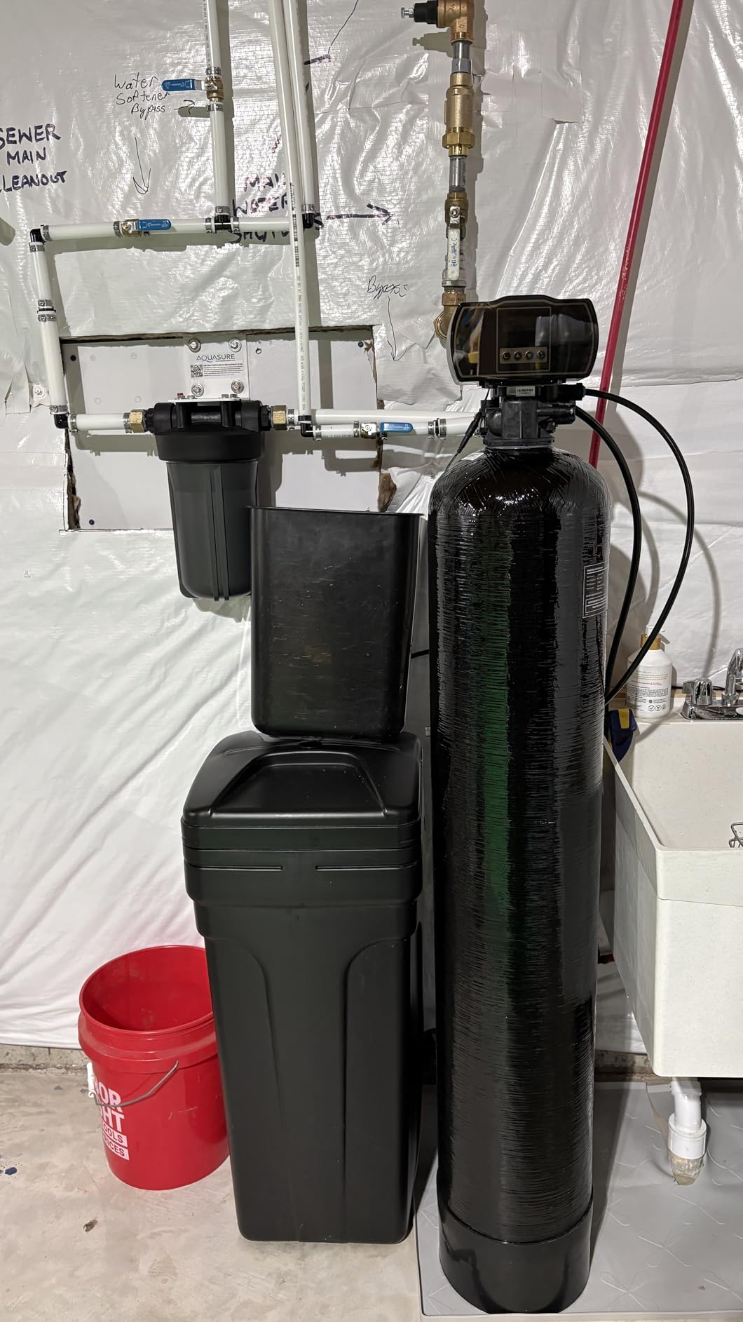 Aquasure Harmony Series 32,000 Grains Whole House Water Softener with High Performance Automatic Digital Metered Control Head | Reduces Hardness and Improves Water Quality | for 1-2 bathrooms customer photo 1